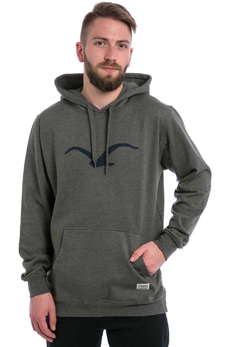 Cleptomanicx Möwe Hoodie (heather dark olive)