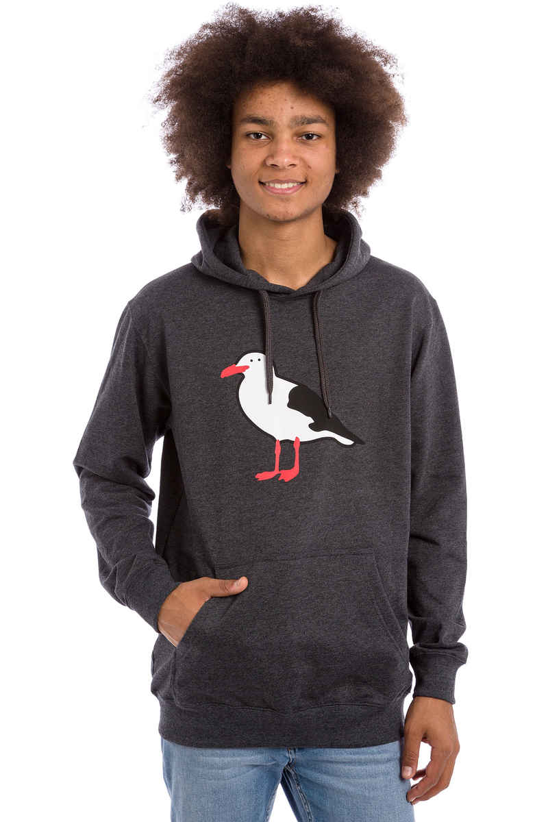 Cleptomanicx Gull 2 Hoodie (heather black)