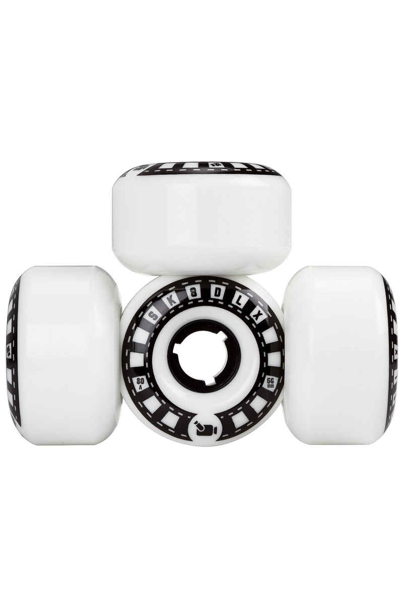 SK8DLX VHX Cruiser Series Roue (white black) 56mm 4 Pack 80A
