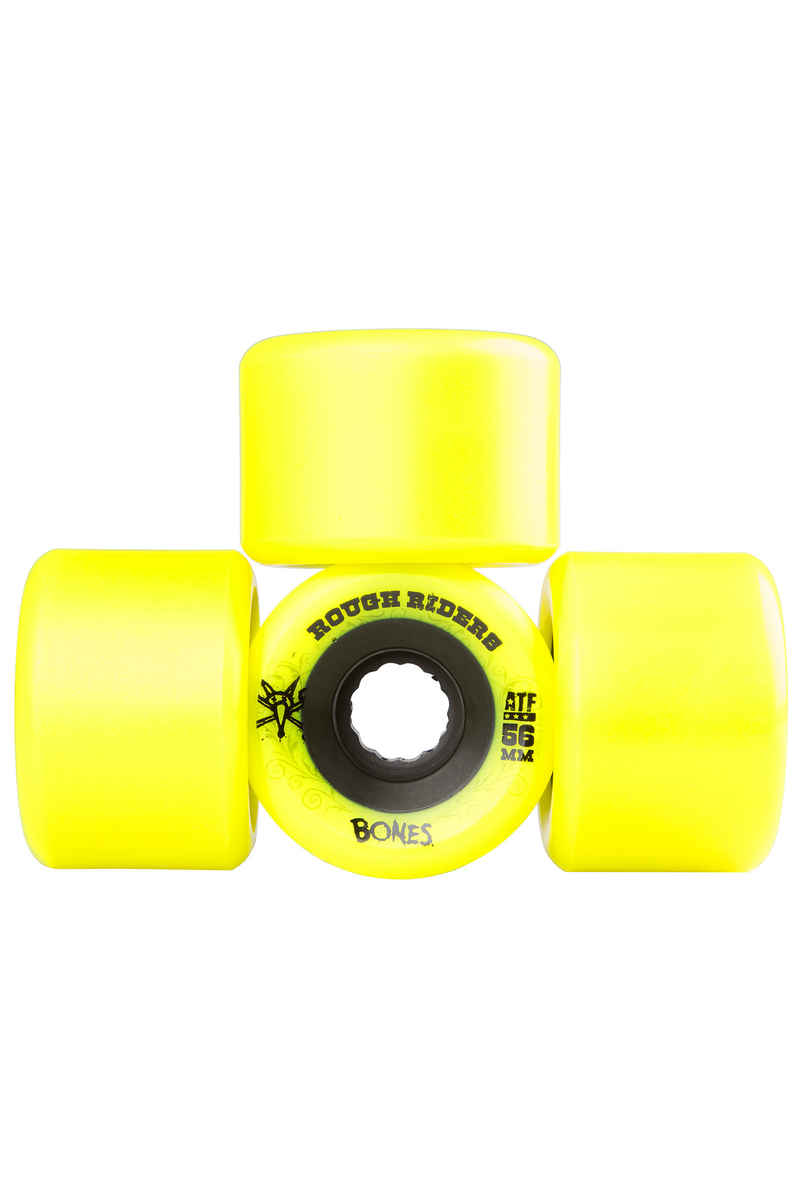 Bones ATFormula Rough Rider 56mm Wiel (yellow) 4 Pack