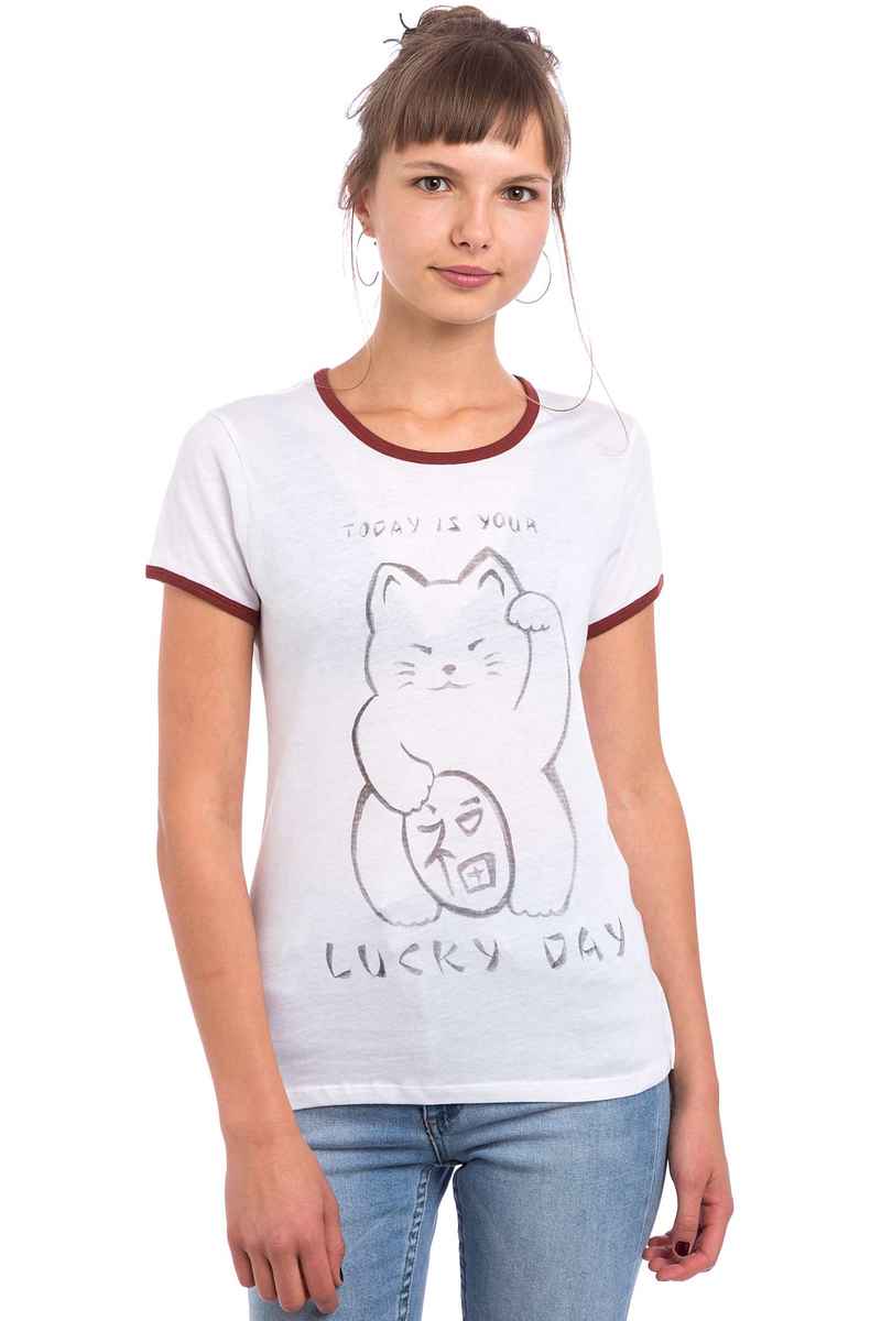 Element Lucky Cat Camiseta women (white)