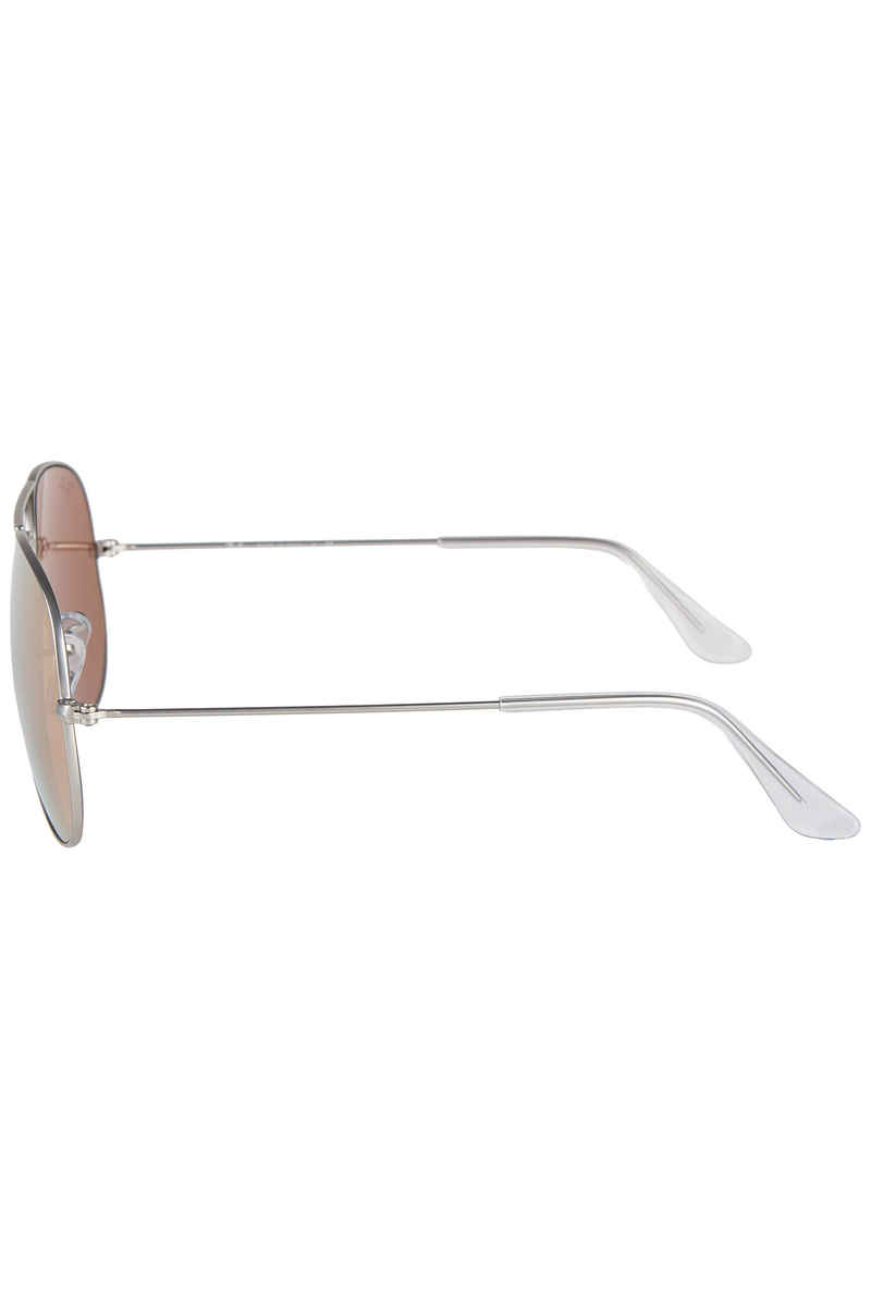 Ray-Ban Aviator Flash Metal Sonnenbrille 58mm (matte silver)
