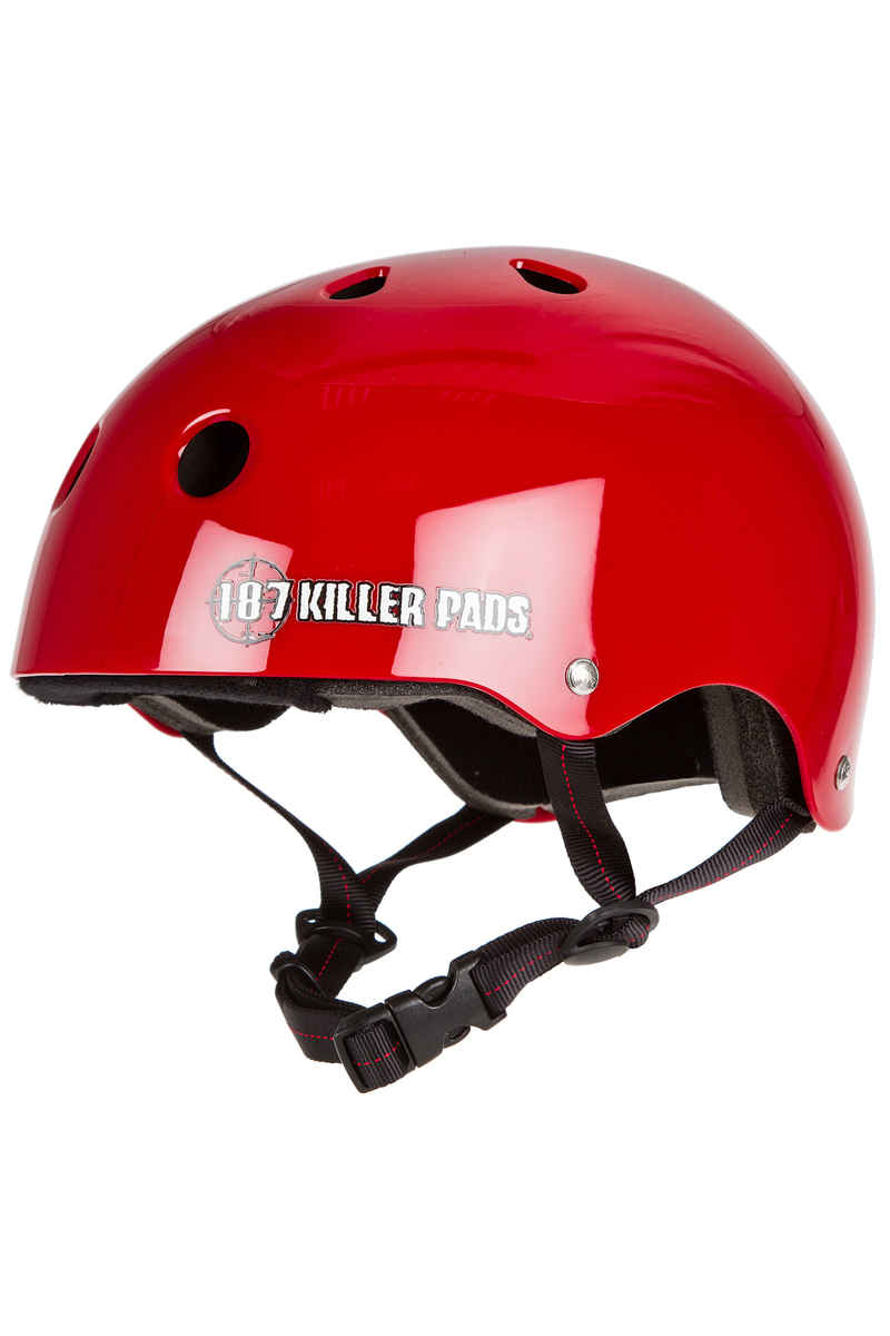 187 Killer Pads Pro Skate Helmet (gloss red)