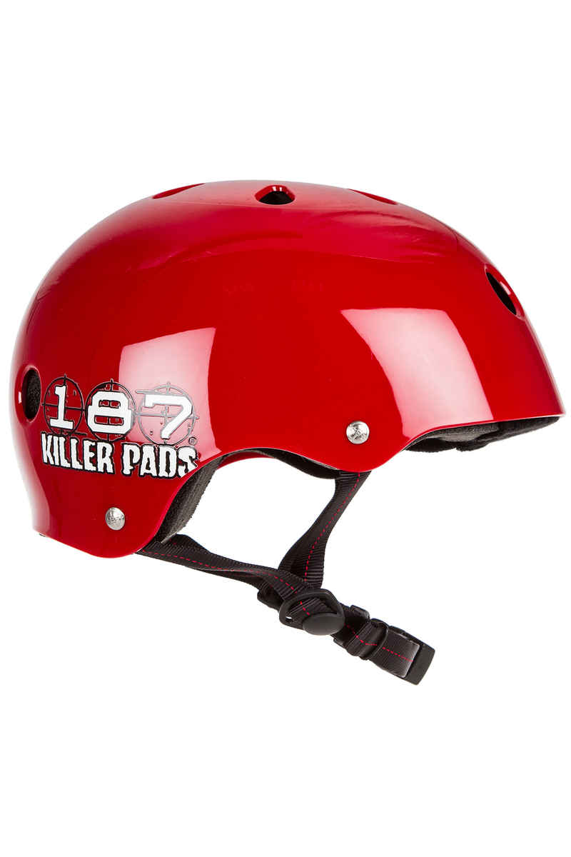 187 Killer Pads Pro Skate Helmet (gloss red)