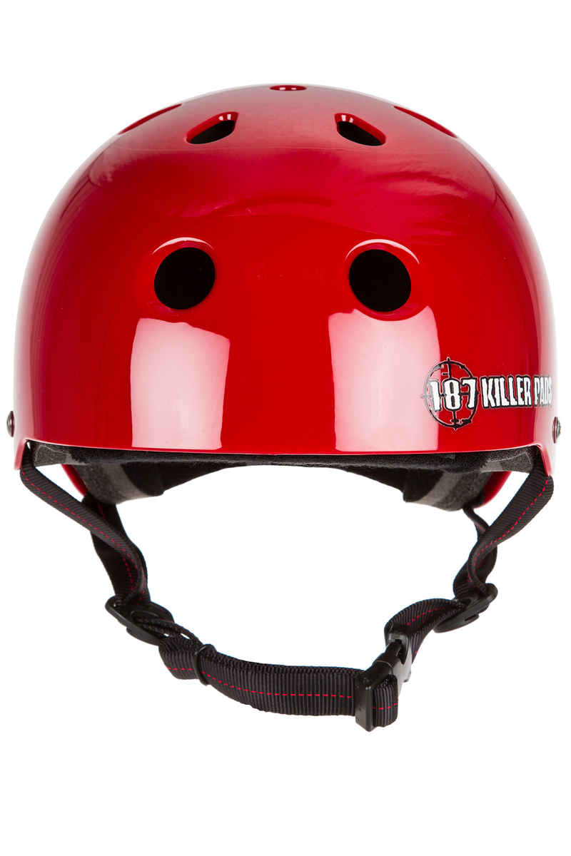 187 Killer Pads Pro Skate Helmet (gloss red)