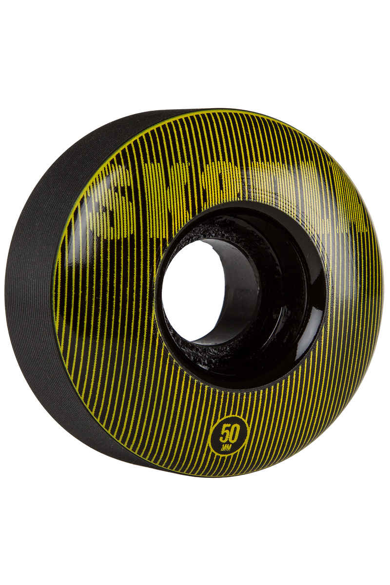 SK8DLX Stripe Series Wheels (black yellow) 50mm 100A 4 Pack