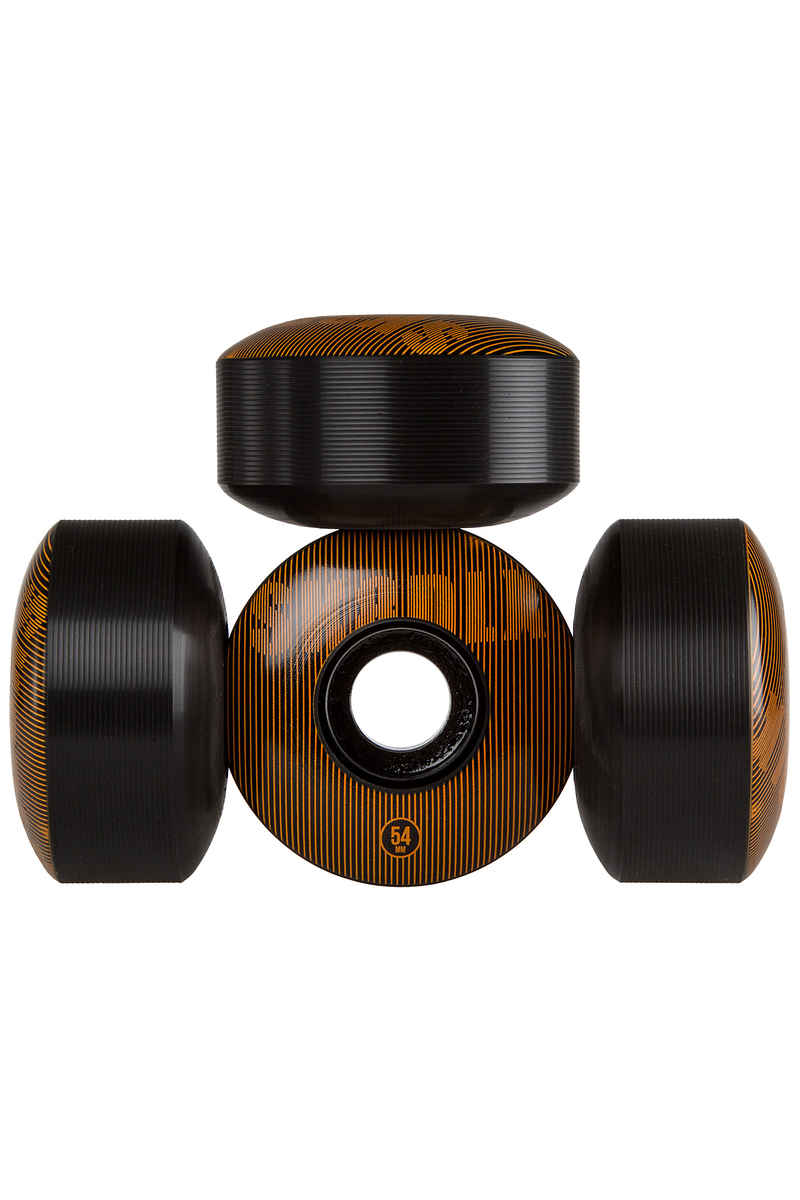 SK8DLX Stripe Series Roue (black orange) 54mm 100A 4 Pack