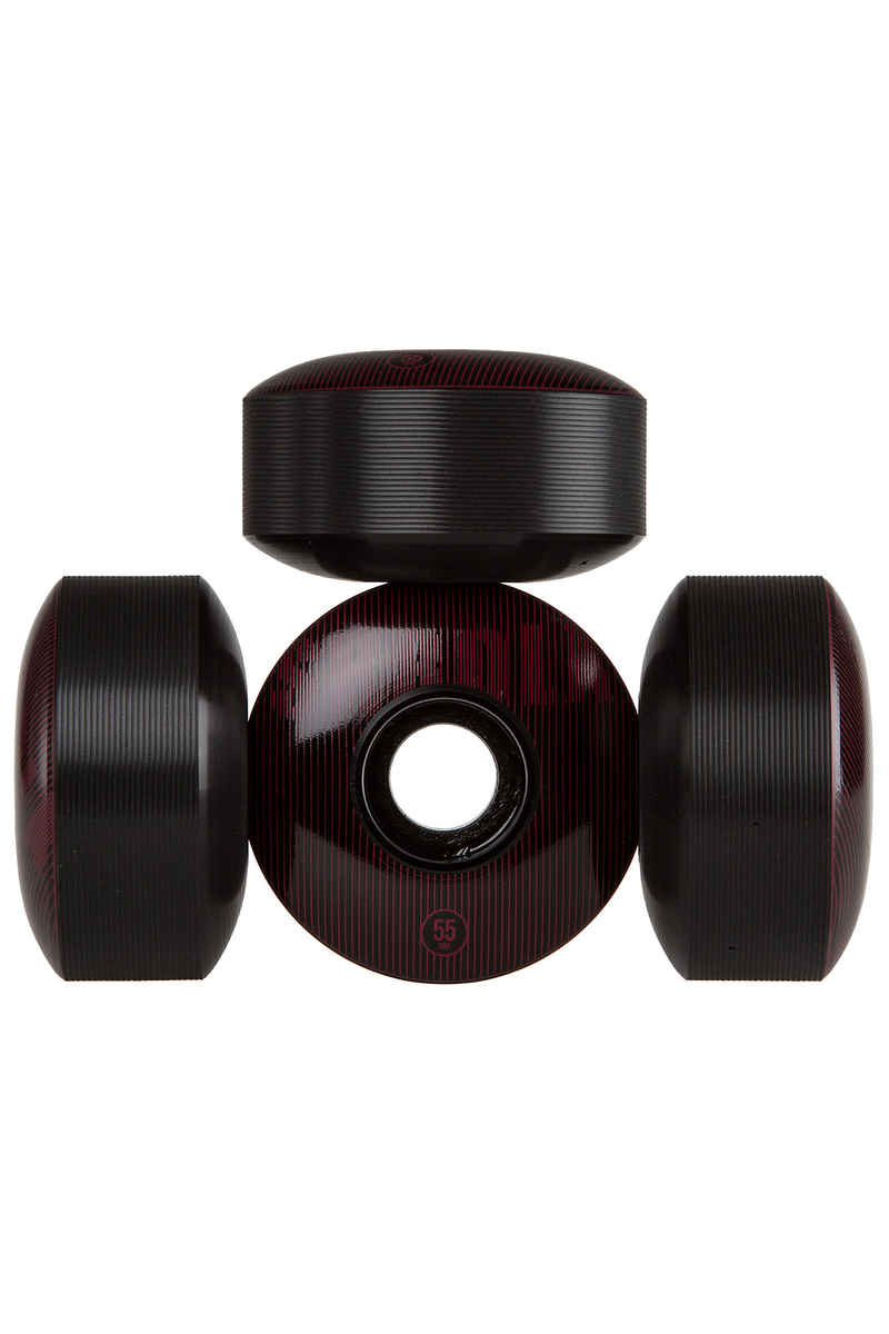SK8DLX Stripe Series Rollen (black bordeaux) 55mm 100A 4er Pack