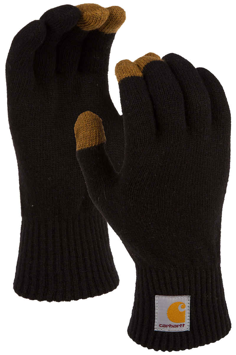 Carhartt WIP Touch Screen Gants (black hamilton brown)