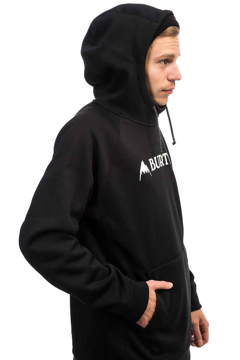 Burton Crown Bonded Neige Chandail à Capuchon (true black)