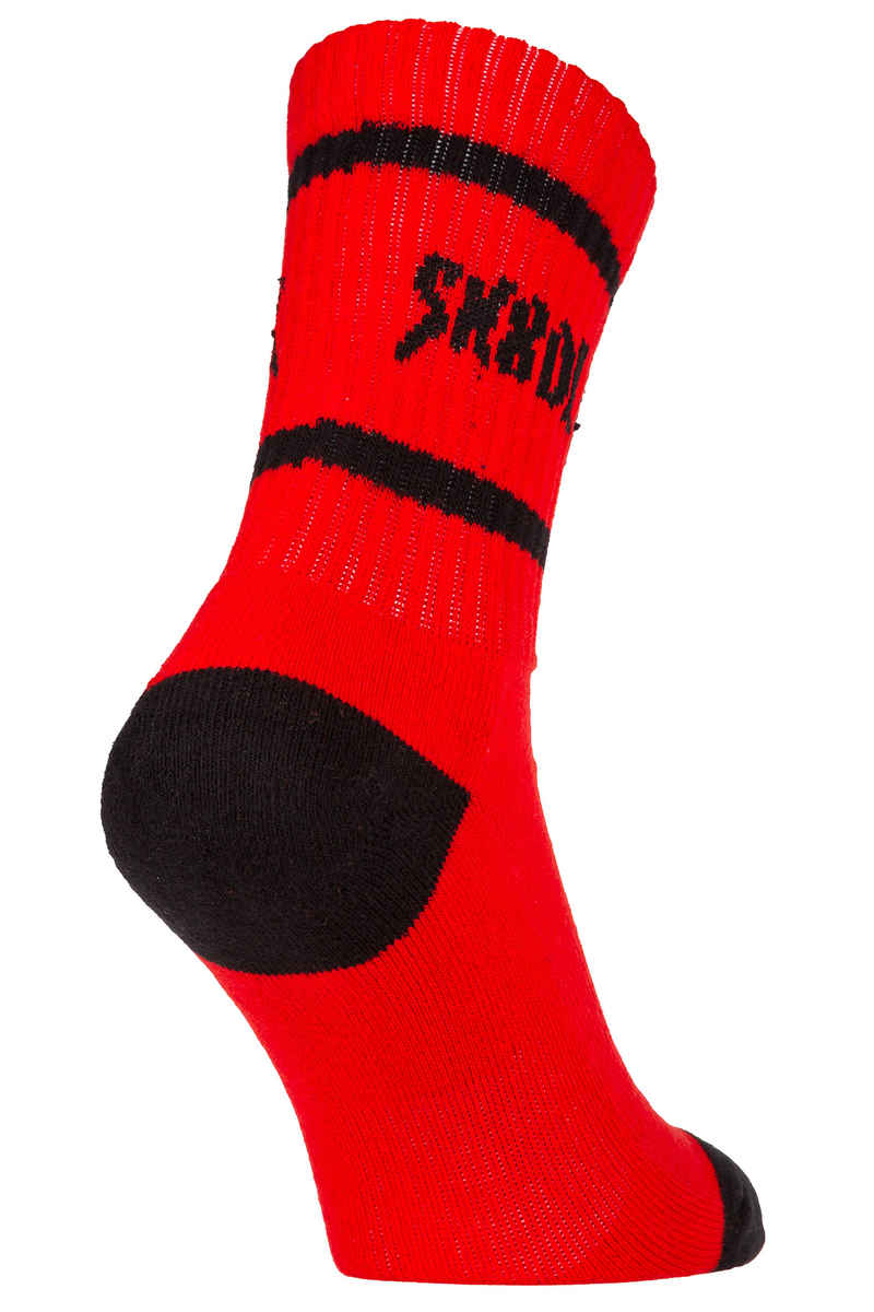 SK8DLX Hardcore Socks US 6-13 (fire red)