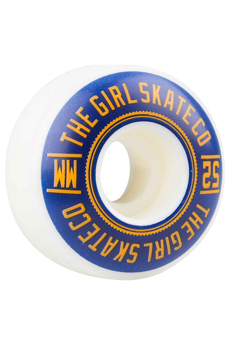 Girl University 52mm Wiel (white blue) 4 Pack