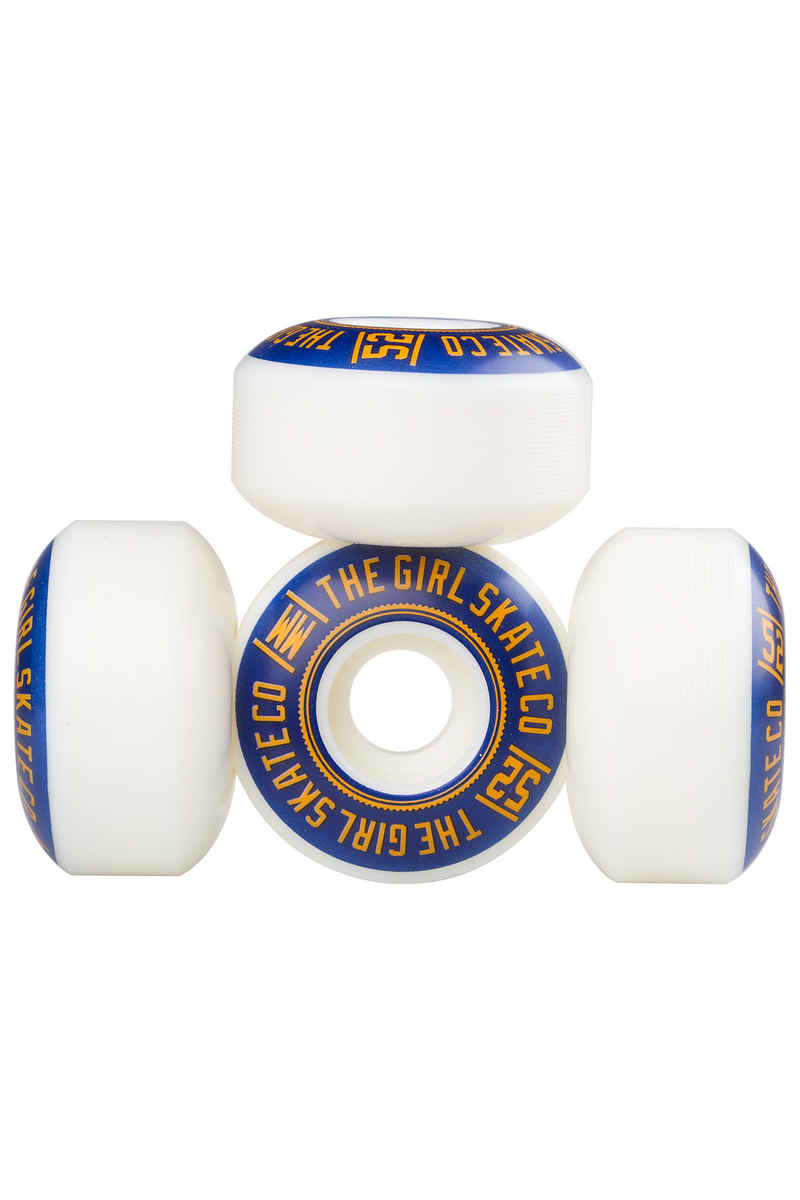 Girl University 52mm Wiel (white blue) 4 Pack
