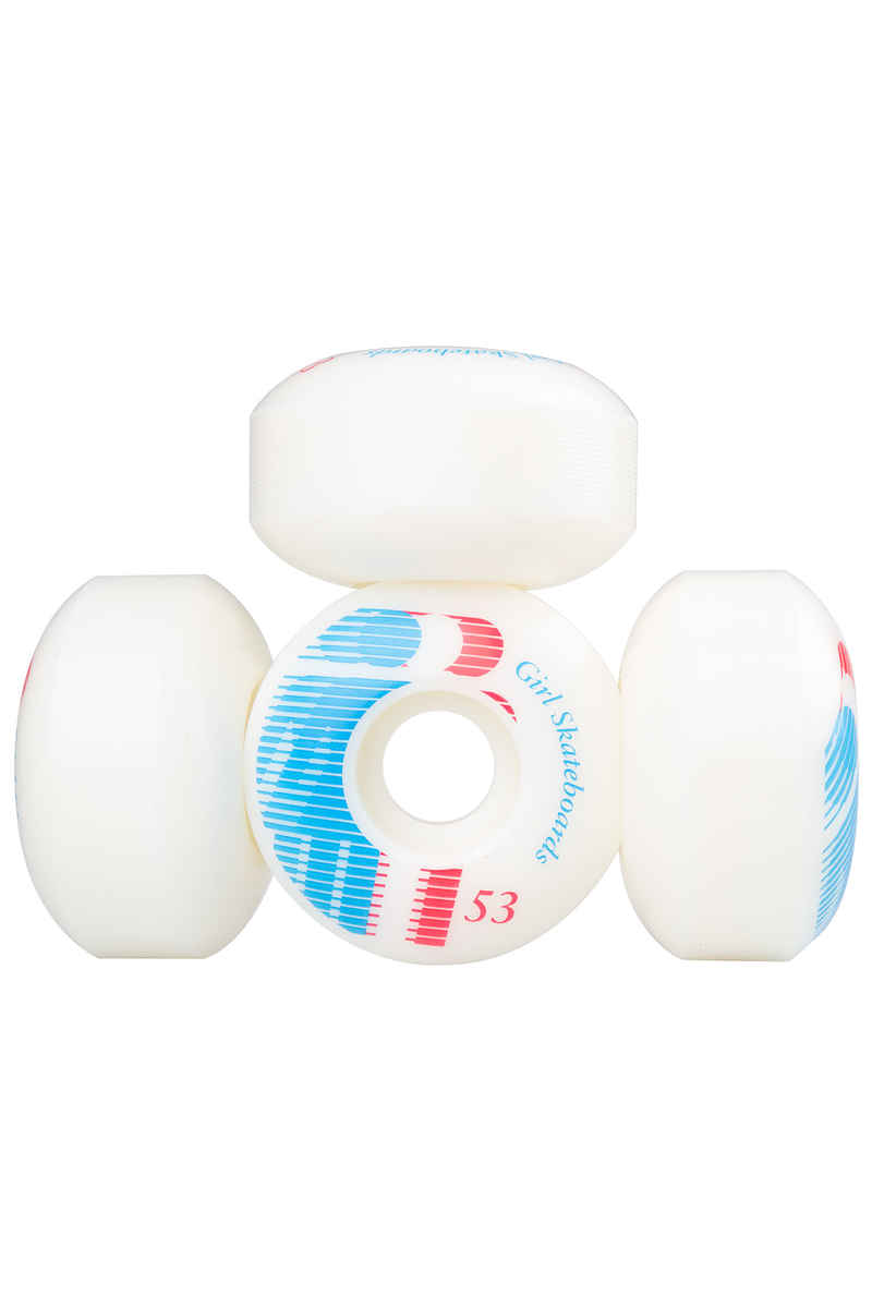 Girl National 53mm Wiel (white) 4 Pack