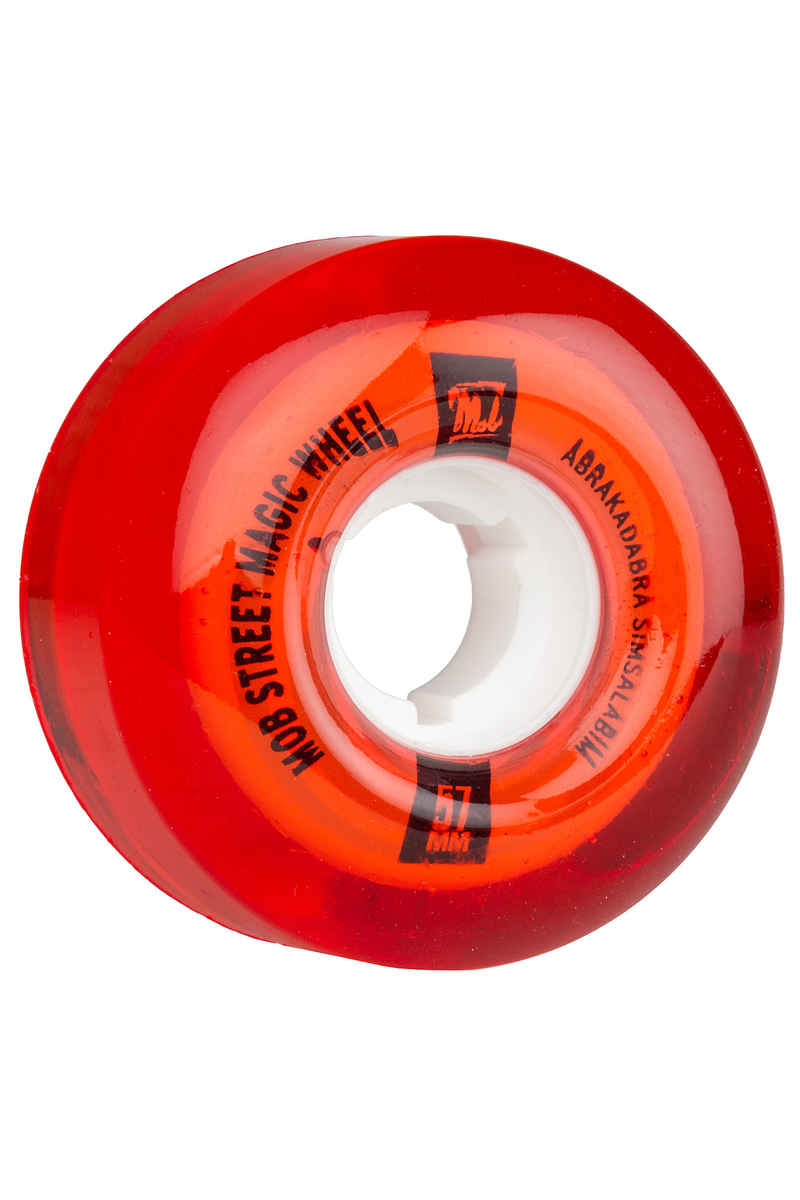 MOB Skateboards Street Magic Wiel (clear red) 57mm 4 Pack 78A