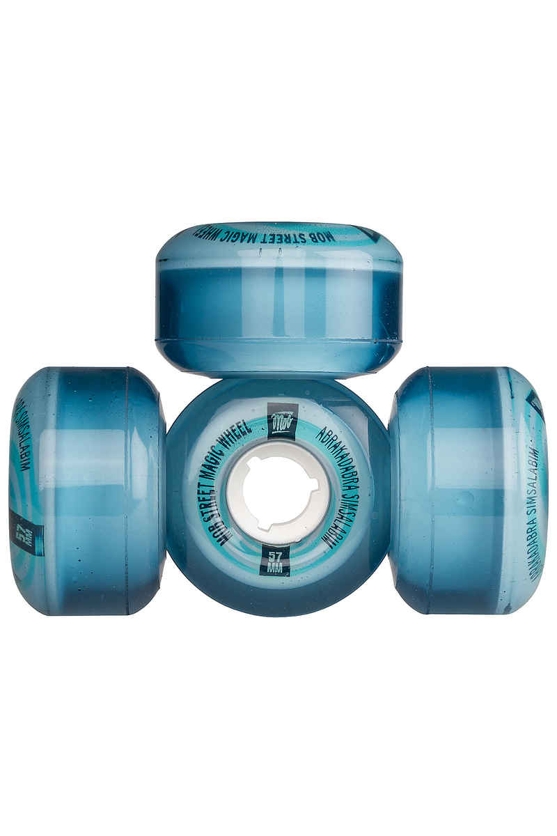MOB Skateboards Street Magic Wiel (clear blue) 57mm 4 Pack 78A