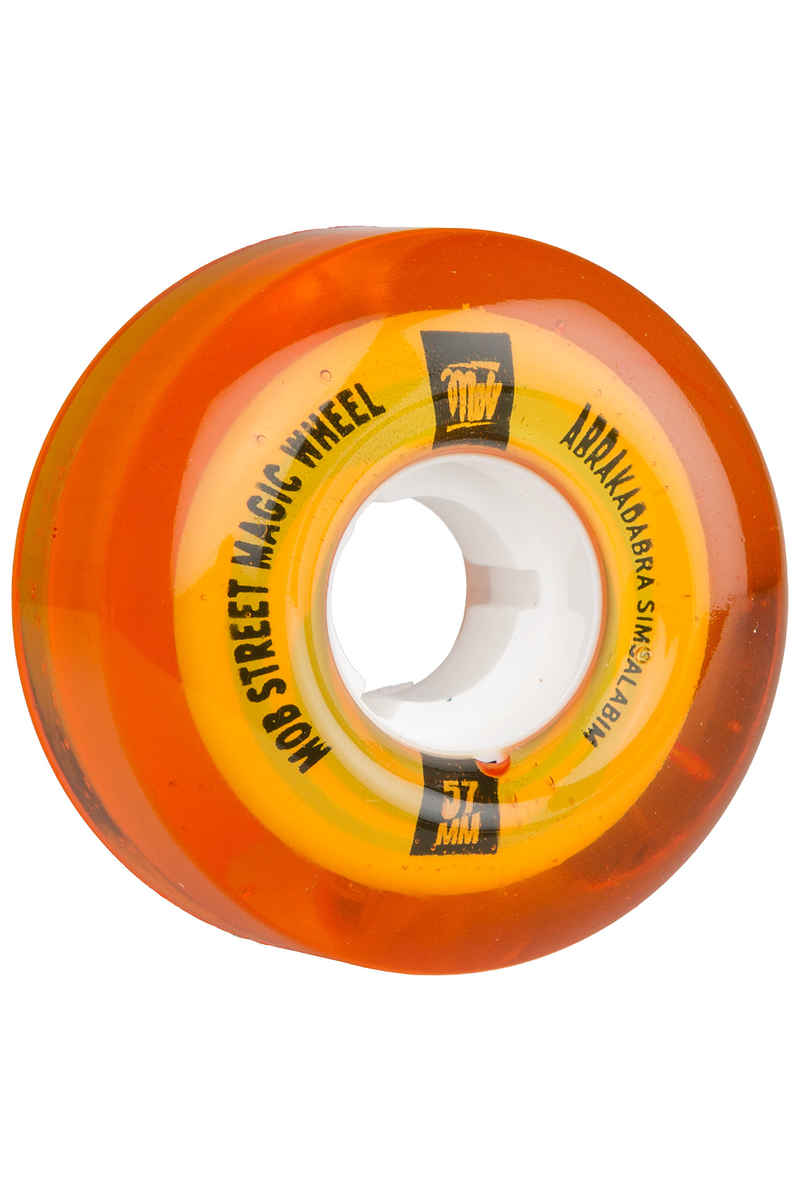 MOB Skateboards Street Magic Rollen (clear orange) 57mm 4er Pack 78A