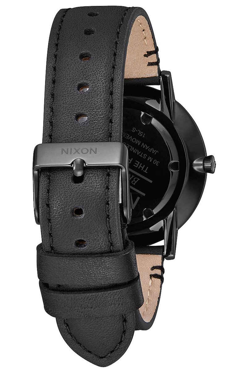 Nixon The Porter Leather Uhr (all black)