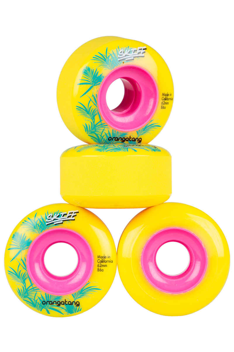 Orangatang Skiff Rueda (yellow) Pack de 4 62mm 86A