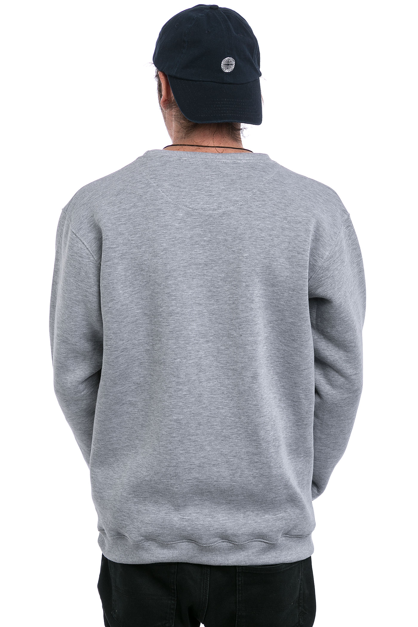 Magenta Crew Brodé Sweatshirt (heather grey) buy at skatedeluxe