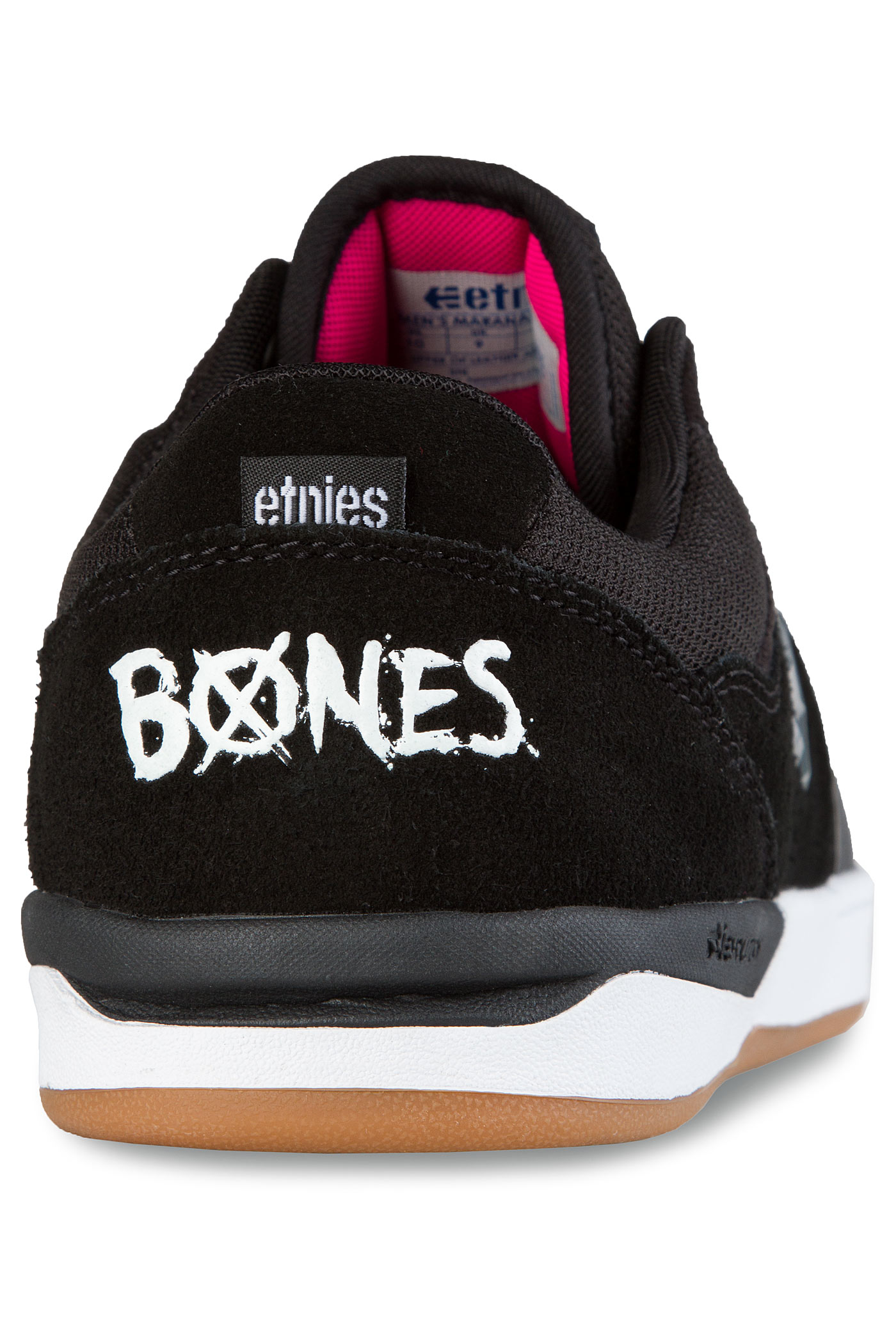 A black pair of Etnies X Bones Marana XT shoes