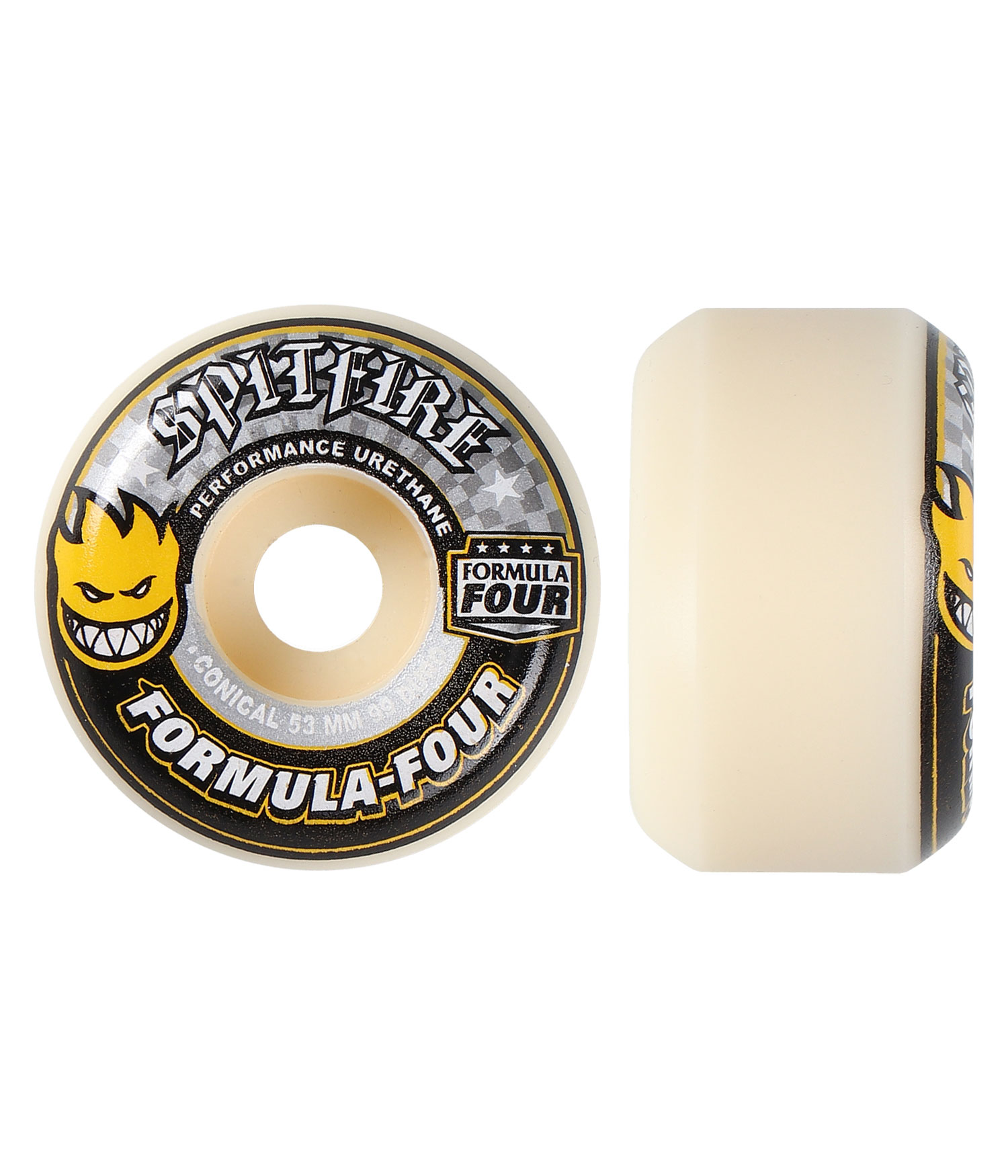 Spitfire Formula Four Conical Rollen white yellow