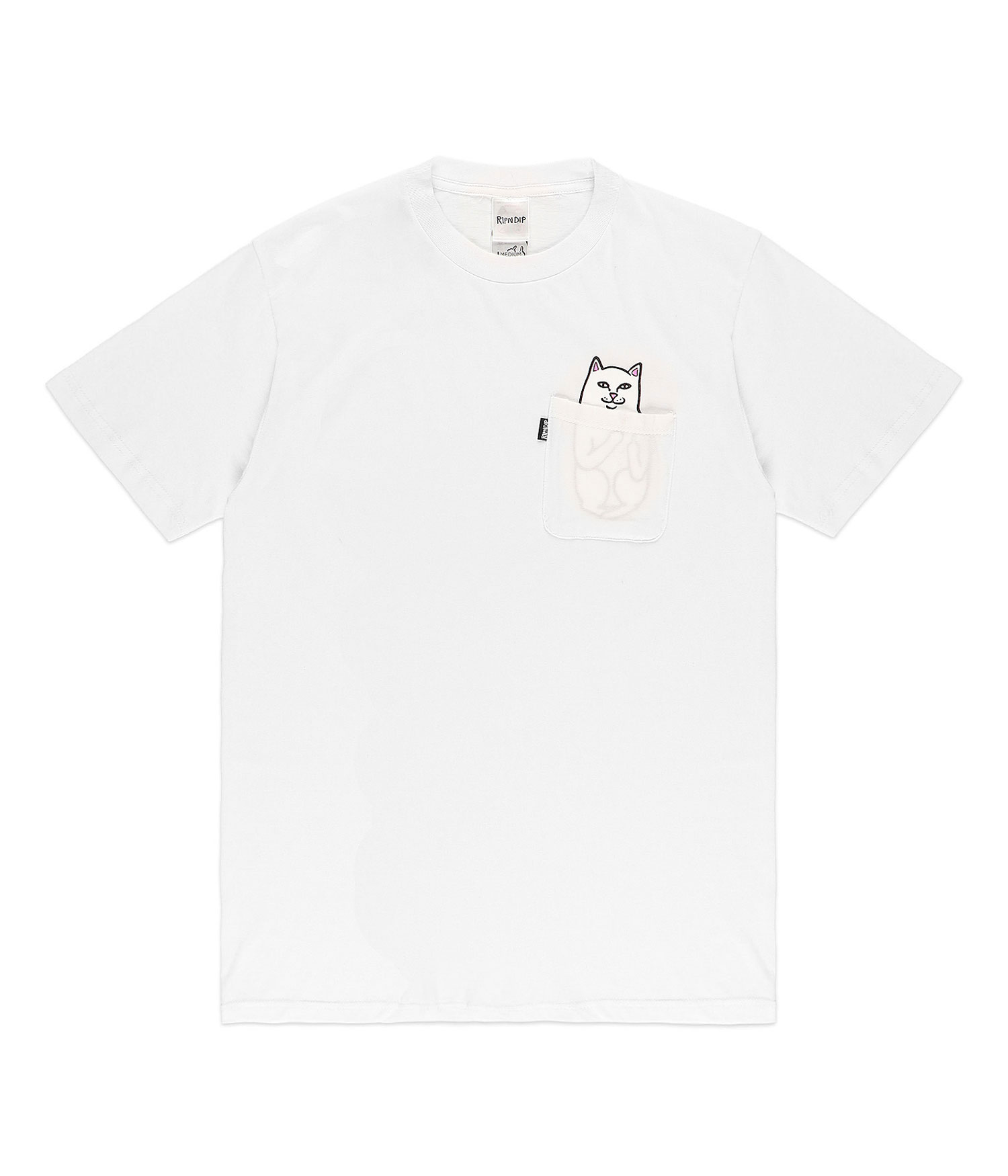 RIPNDIP Lord Nermal Pocket T-Shirt white Herren M