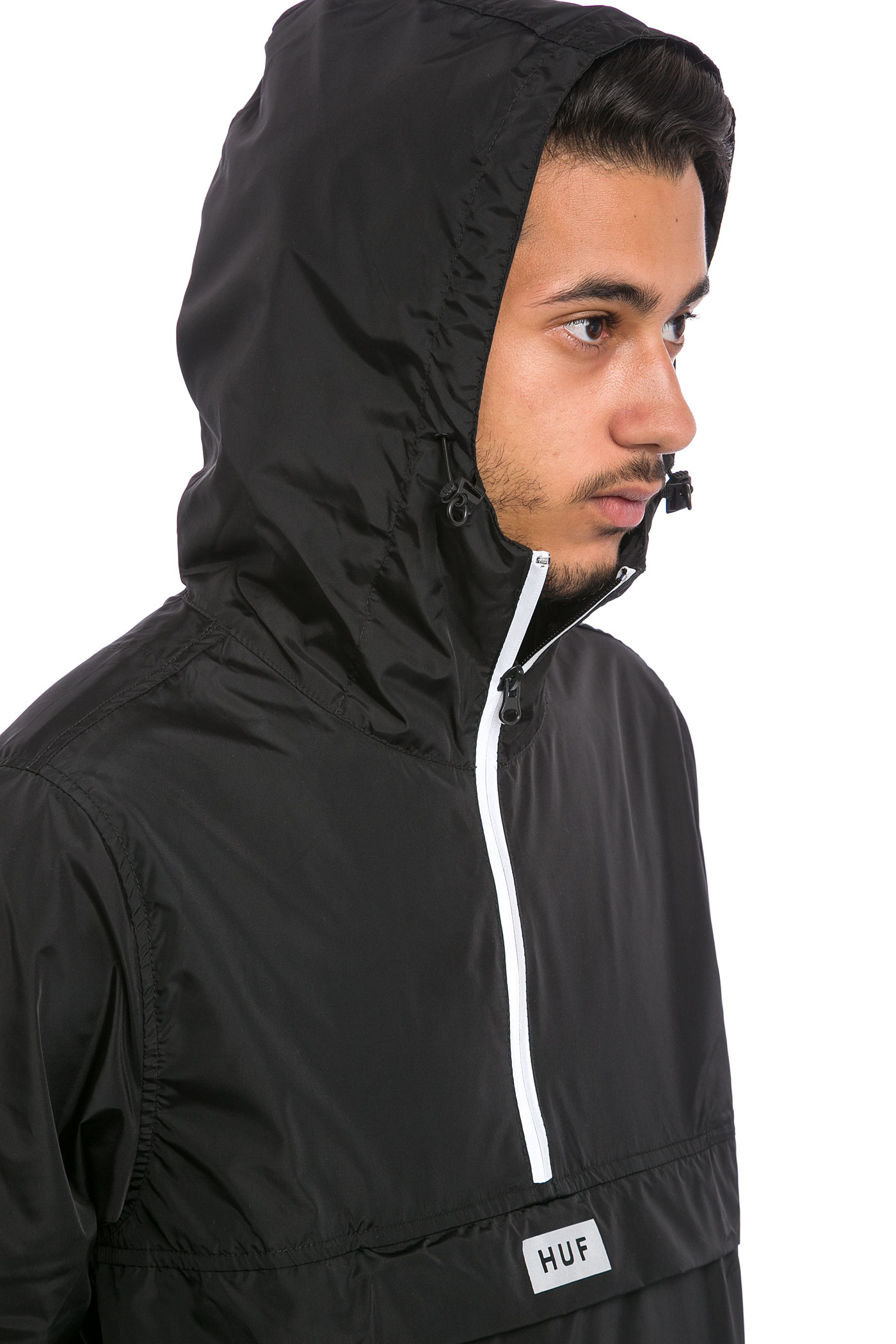 HUF Sequoia Anorak Jacke Packable black kaufen bei skatedeluxe