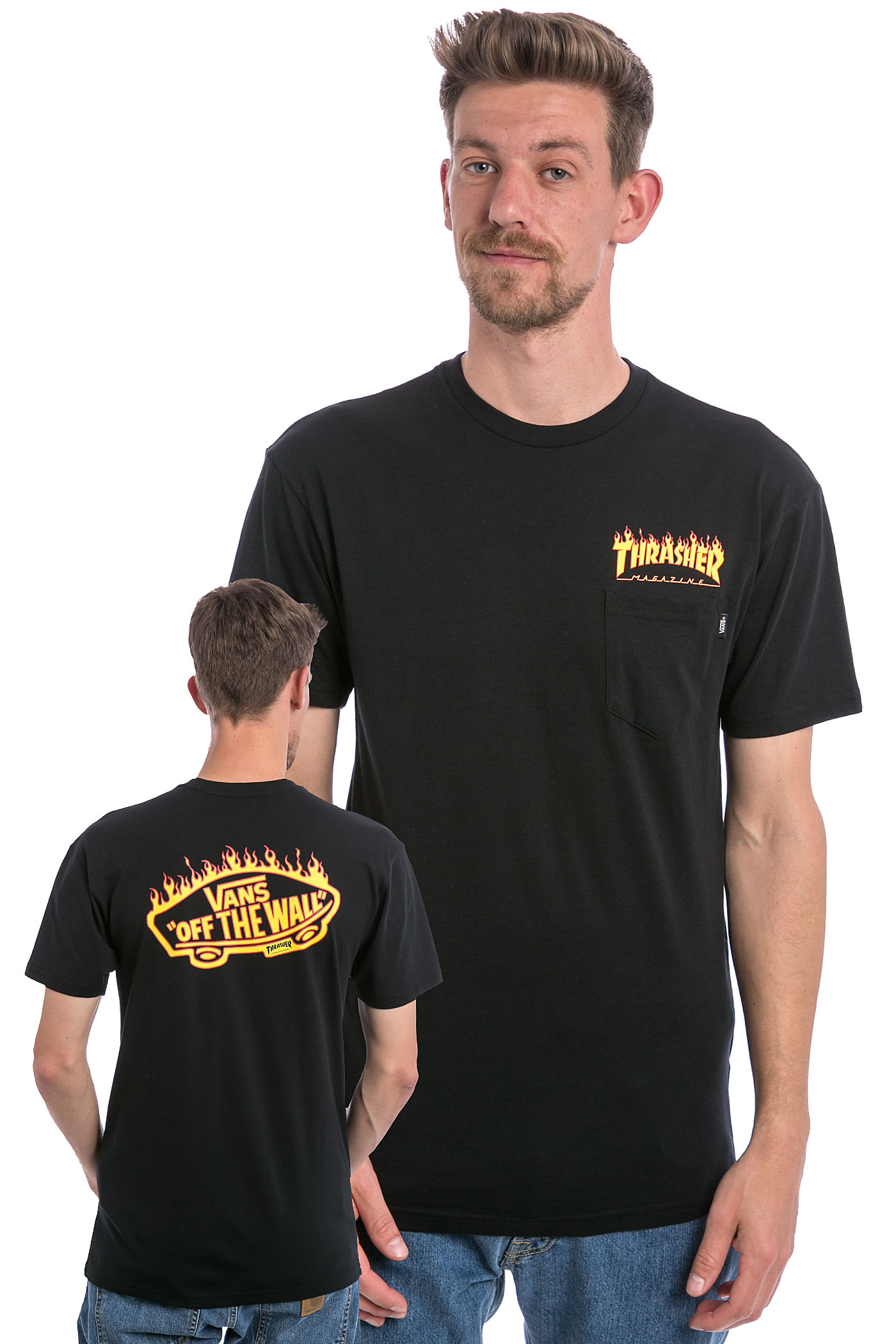 t-shirt vans trasher t-shirt vans trasher