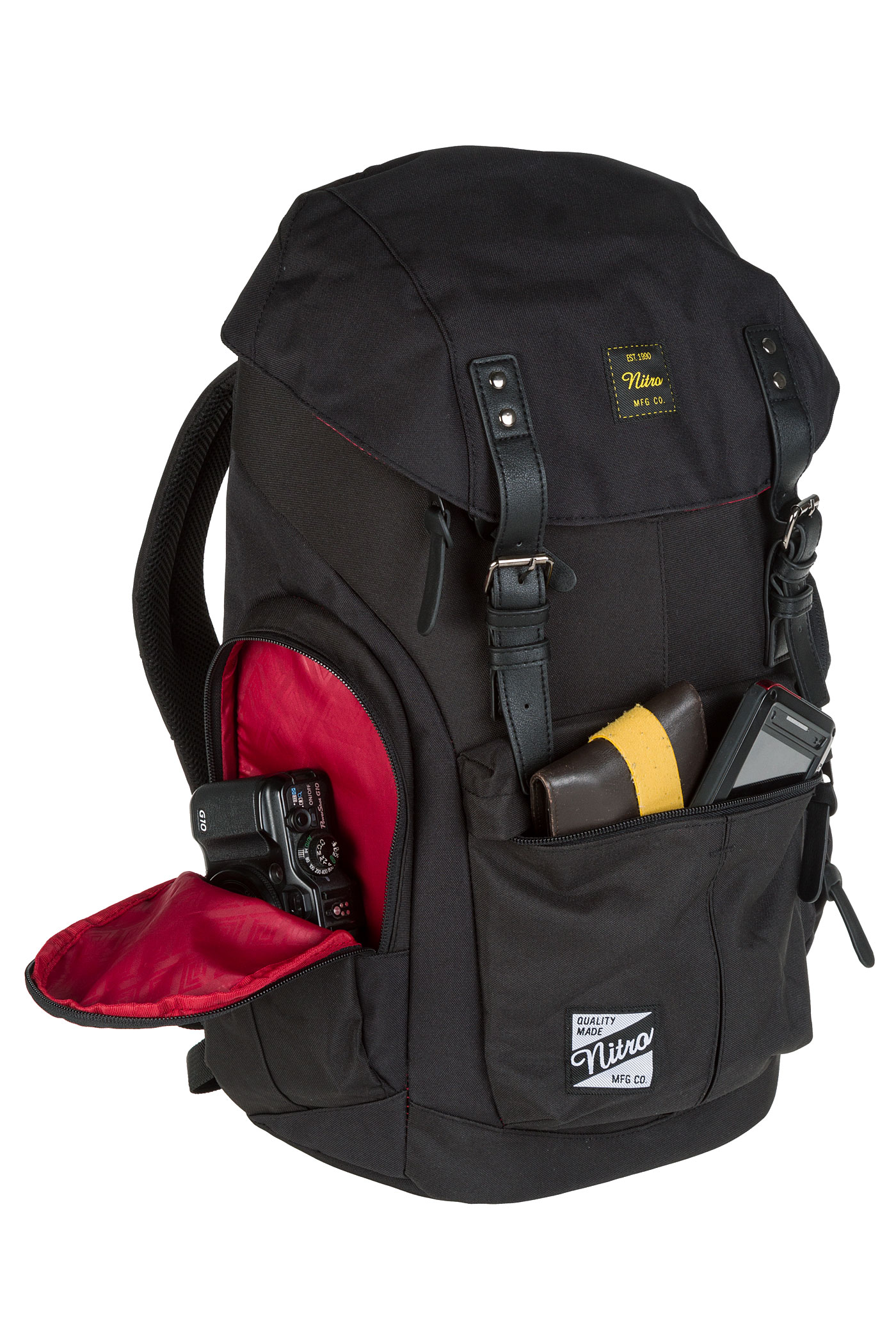 Nitro Daypacker Backpack 32L (true black) buy at skatedeluxe