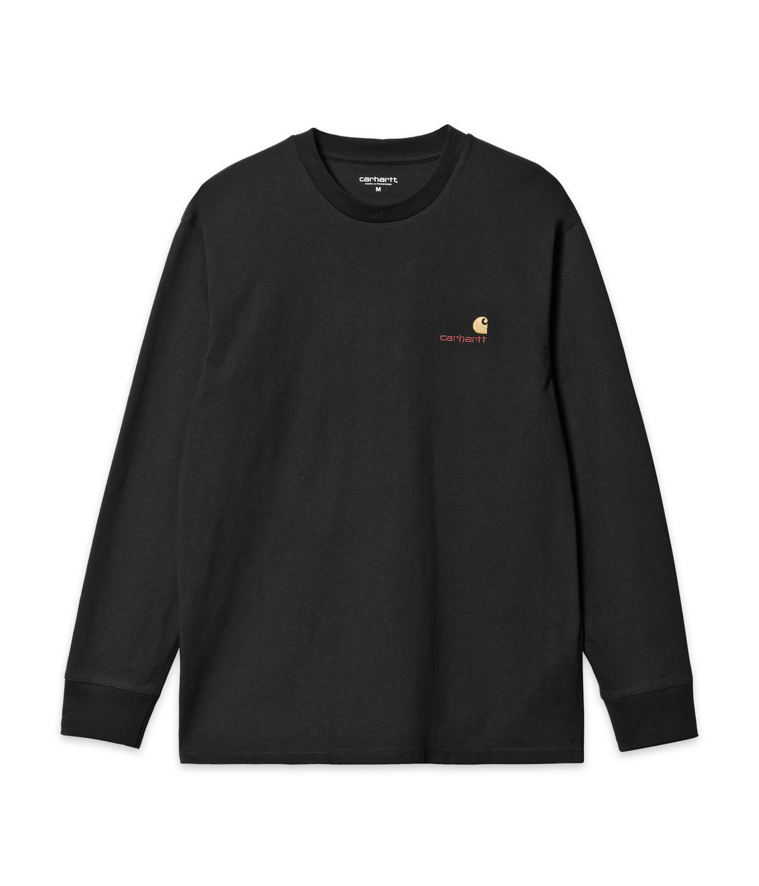 Carhartt WIP American Script Organic Longsleeve black Herren XXL