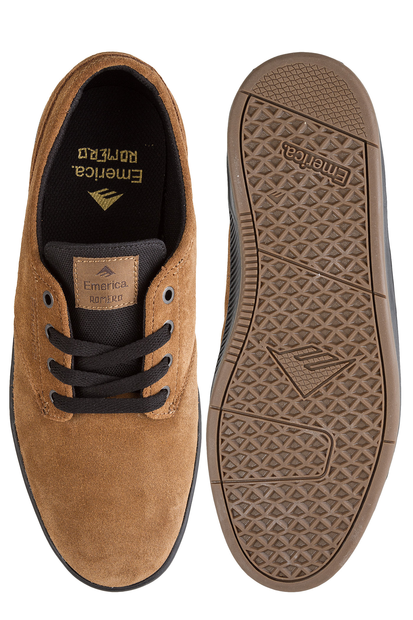 Laced Chaussuretan The Romero Black Emerica 4j35ARqL