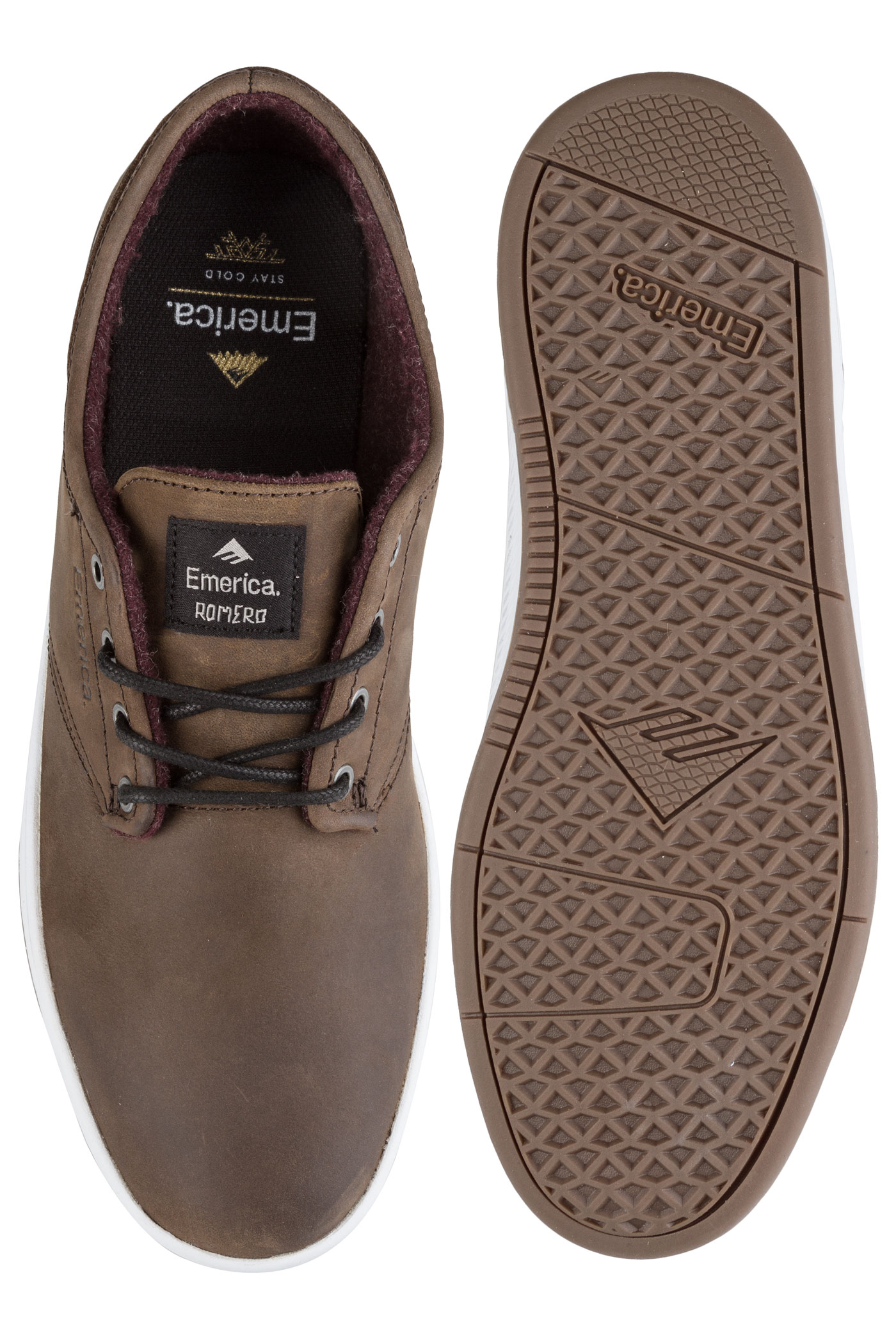 Laced Grey The Romero Chaussurebrown Emerica White 34qLA5jR