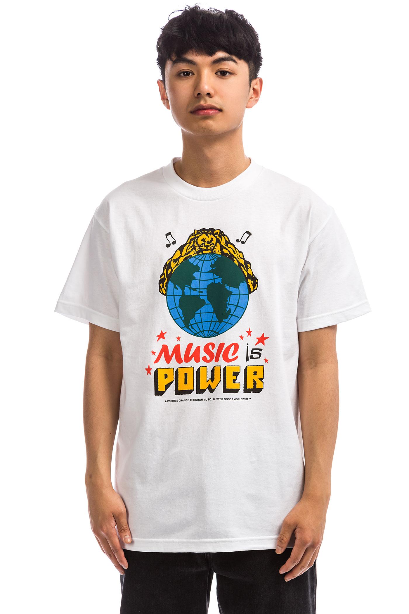 Butter Power T Is Music Goods shirtwhite kN08nPXwO