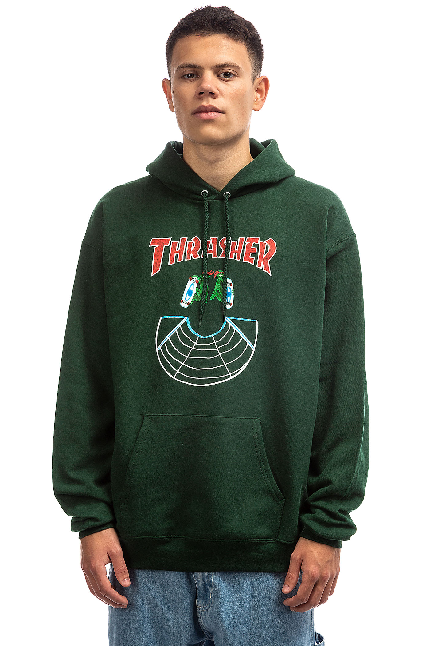 Thrasher Doubles Hoodie forest Herren XL