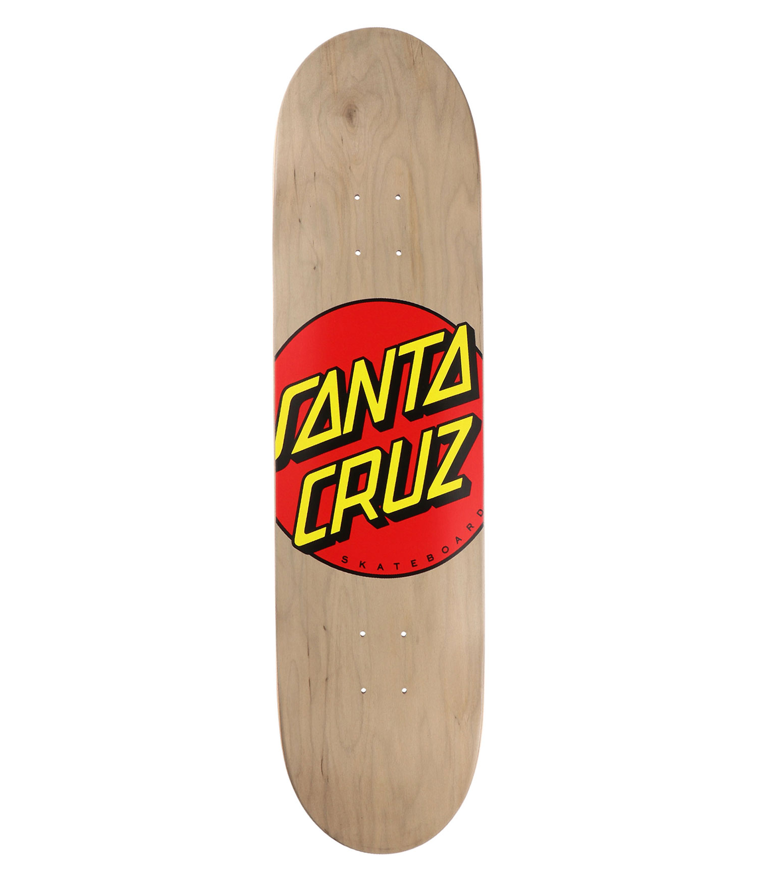 Santa Cruz Classic Dot 8.375" Skateboard Deck brown