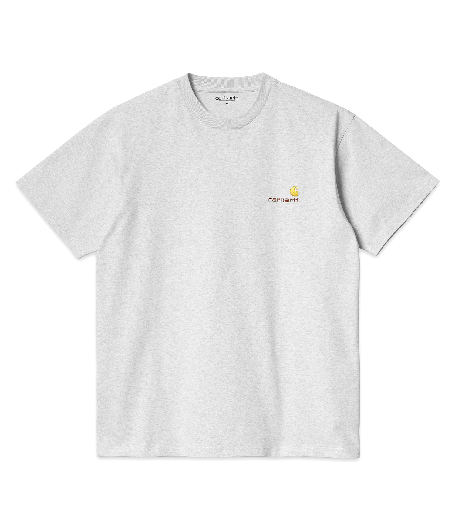 Carhartt WIP American Script Organic T-Shirt ash heather Herren XL