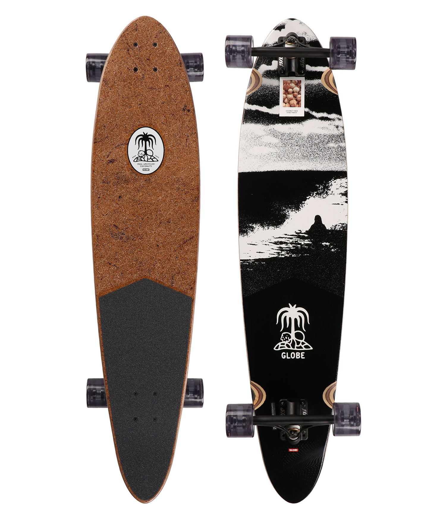 Globe Pinner Classic 40" (101,6cm) Komplett-Longboard coconut black tide