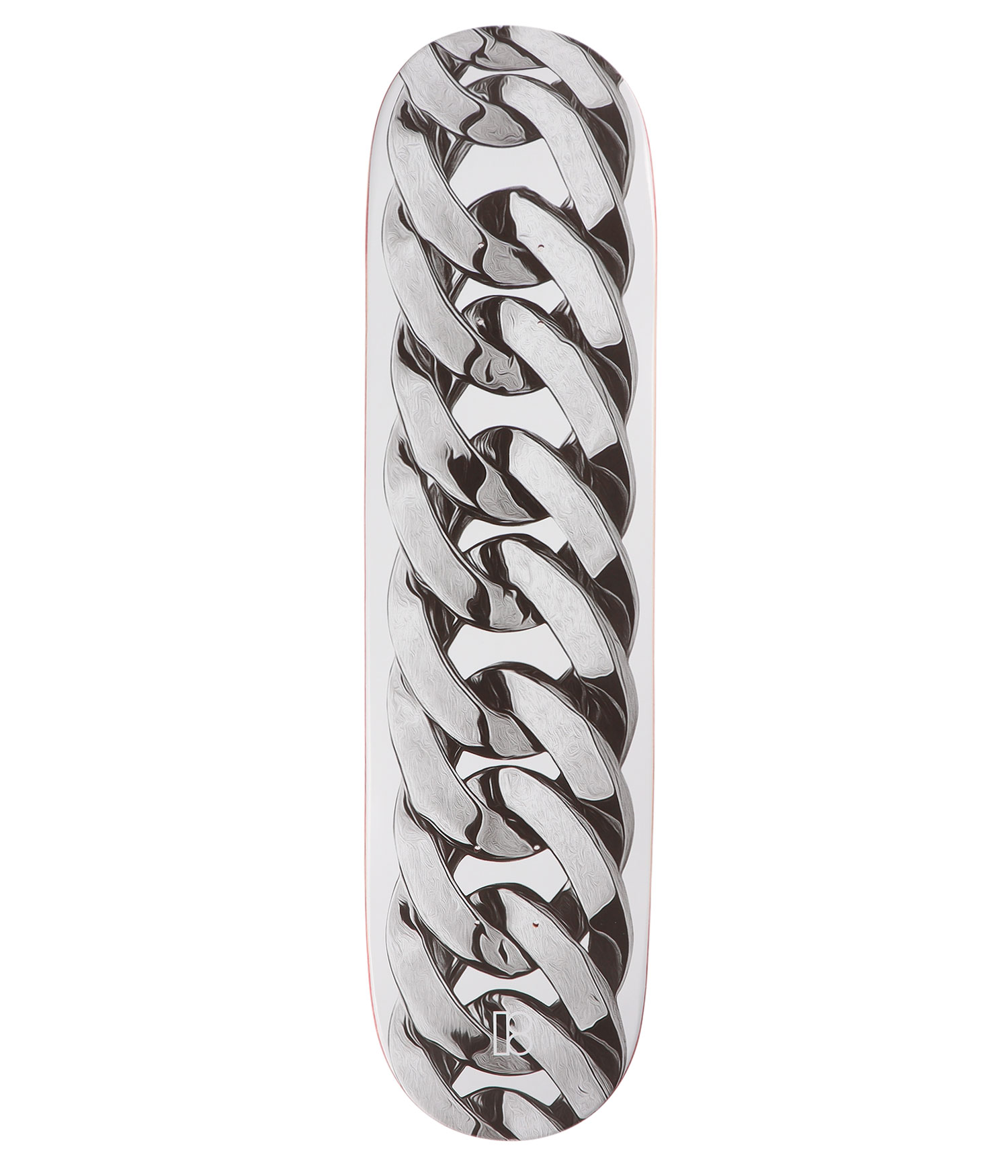 Plan B Chain 8" Skateboard Deck silver