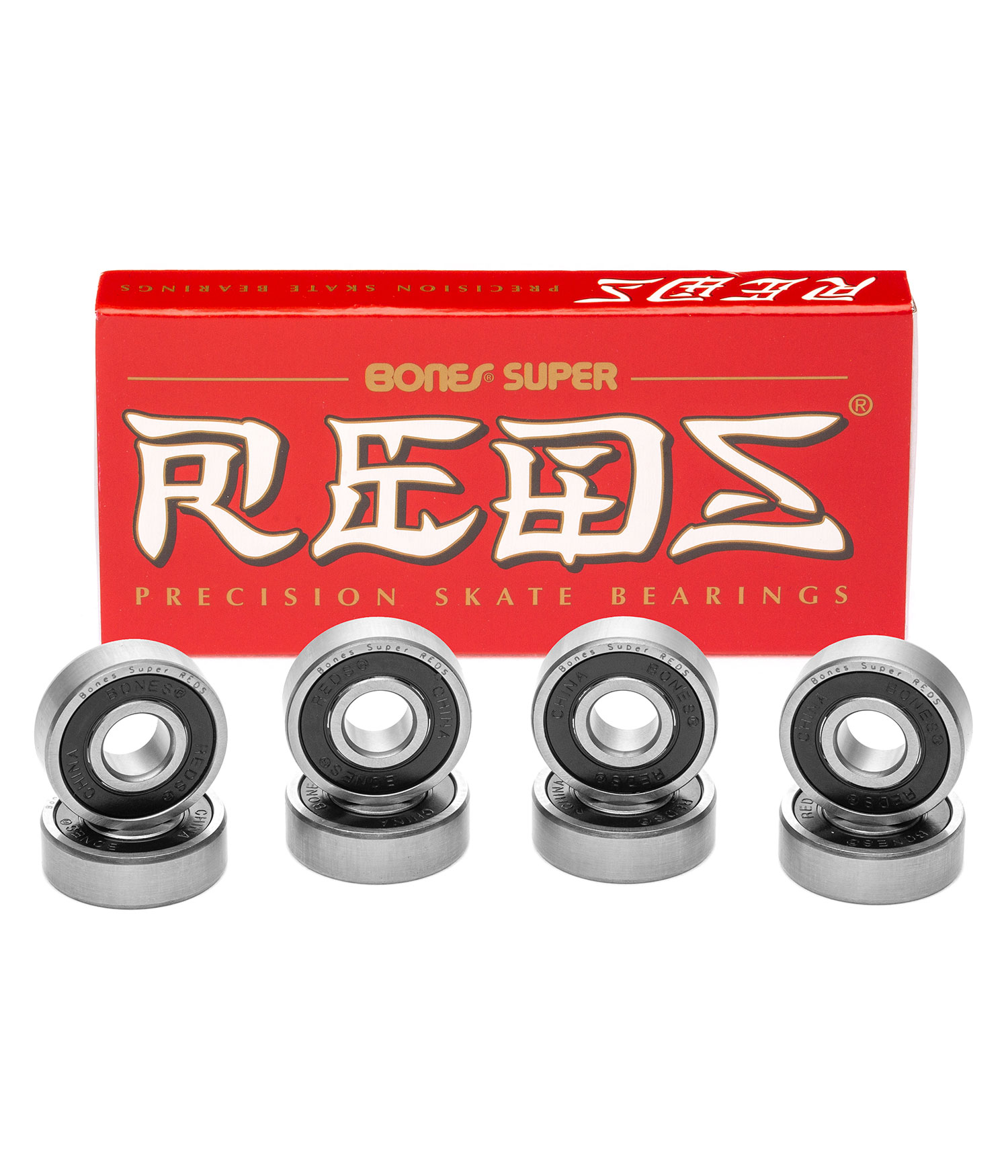 Bones Bearings Super Reds Kugellager black