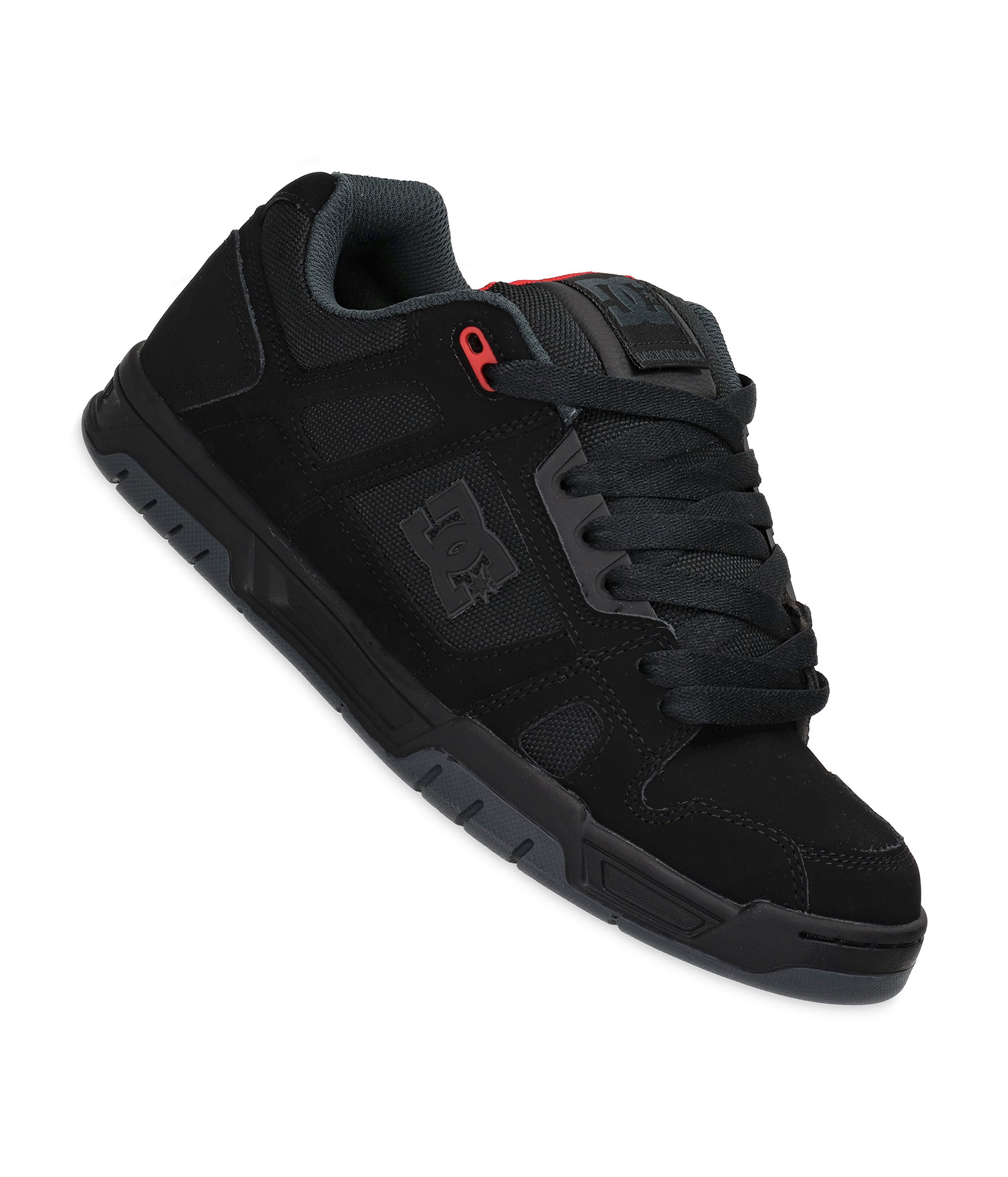 DC Stag Schuh black grey red Herren US 8.5