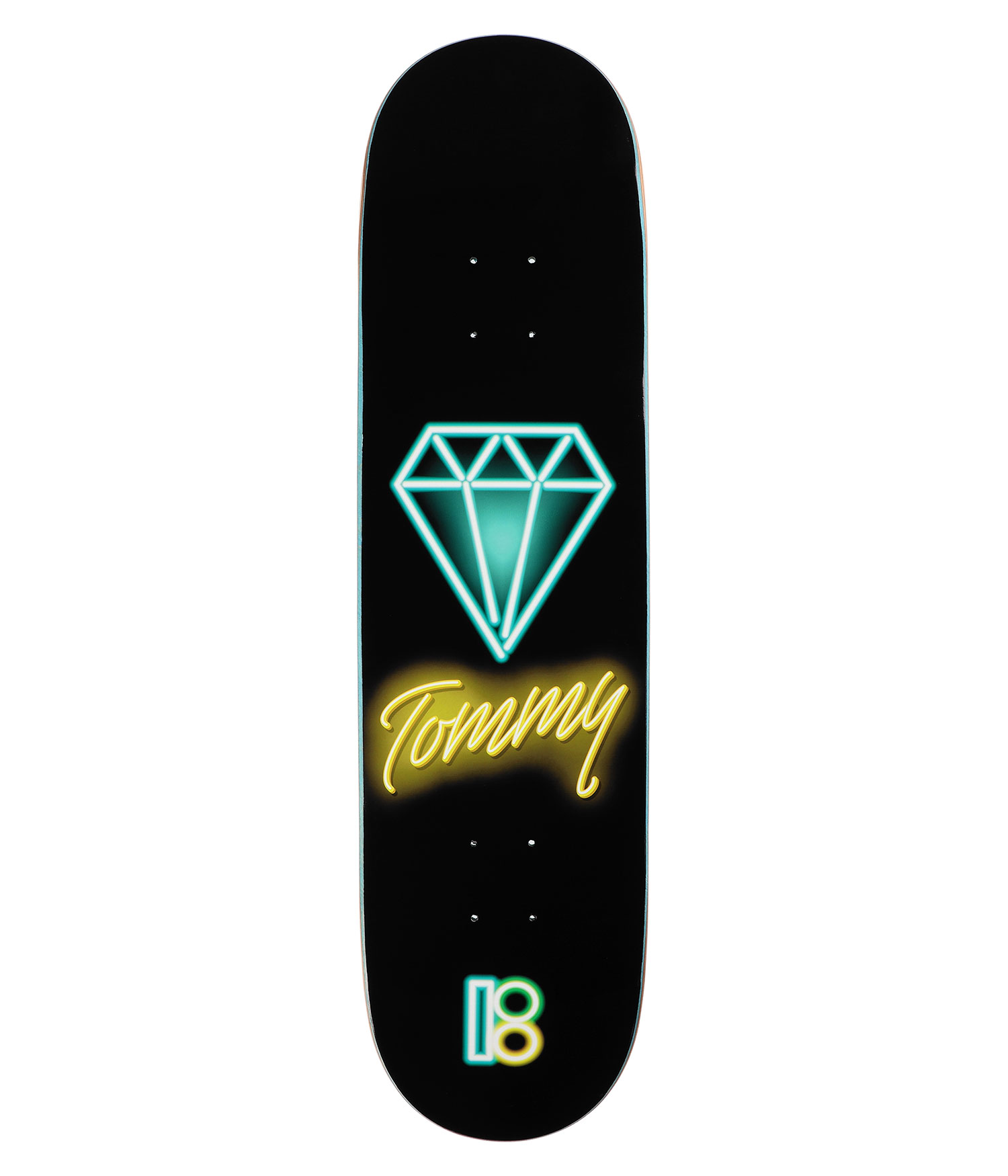 Plan B Fynn Neon 8.25" Skateboard Deck black