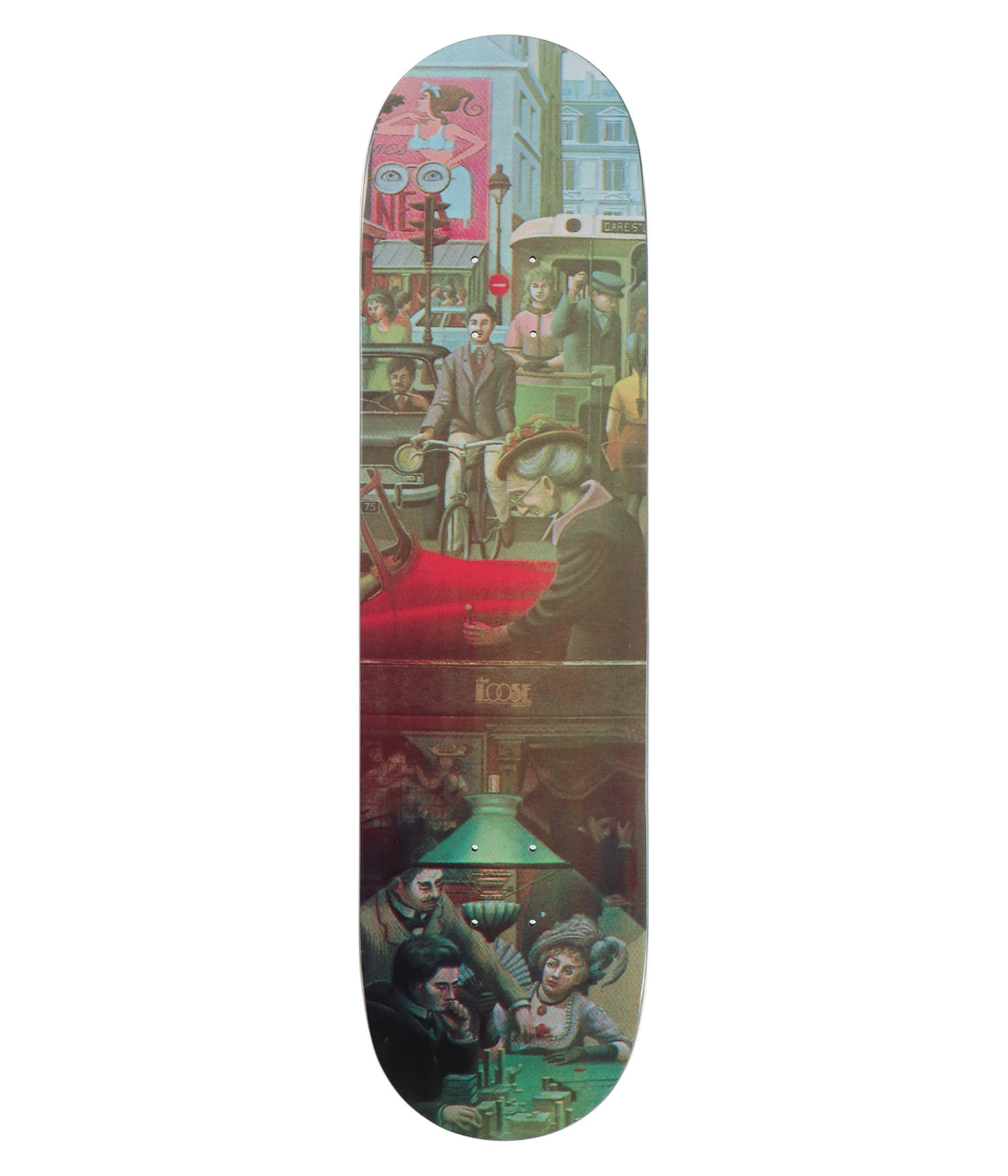 The Loose Company Poker 8.125" Skateboard Deck multi
