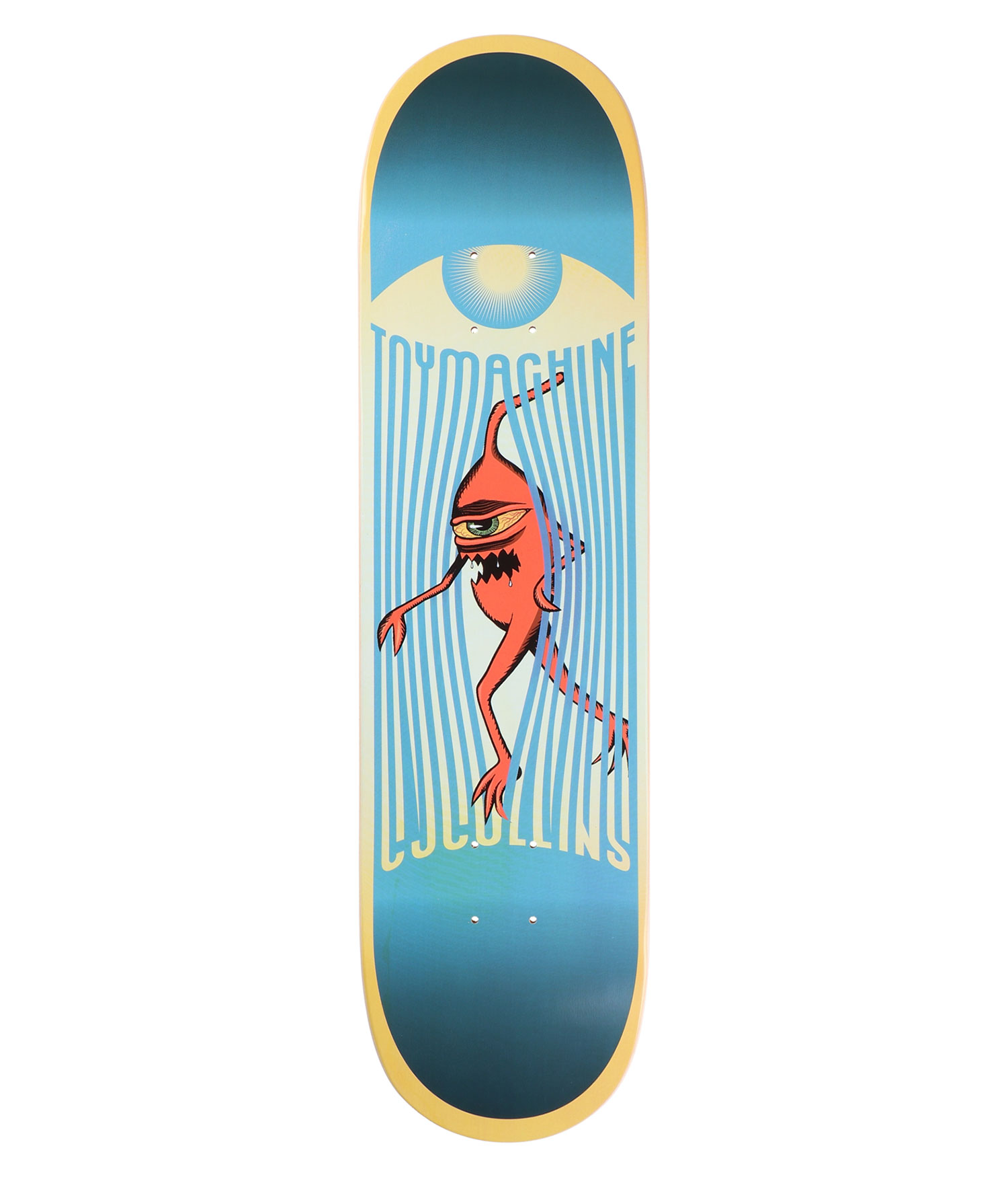 Toy Machine Collins Bars 8.13" Skateboard Deck blue