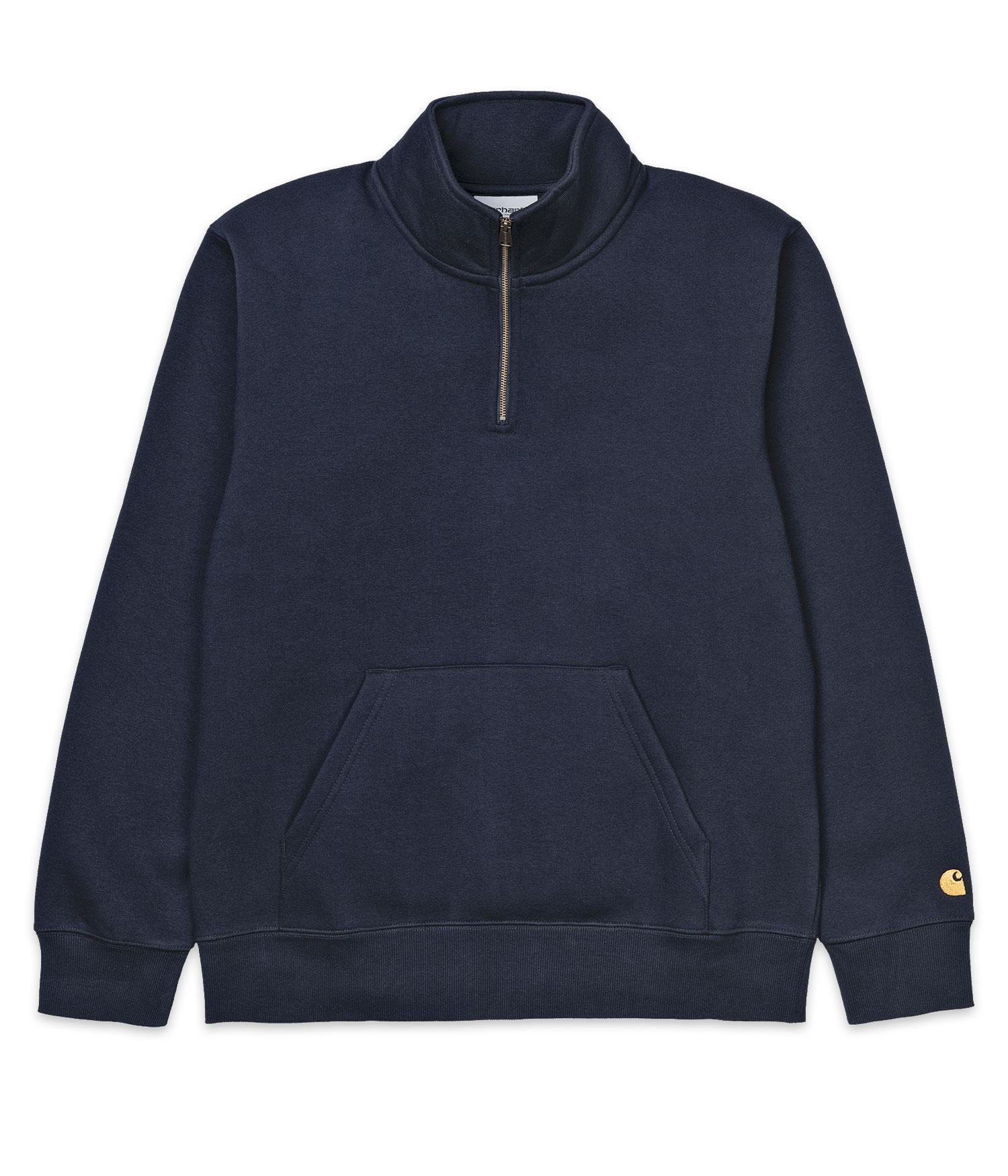 Carhartt WIP Chase Neck Zip Sweatshirt dark navy gold Herren L
