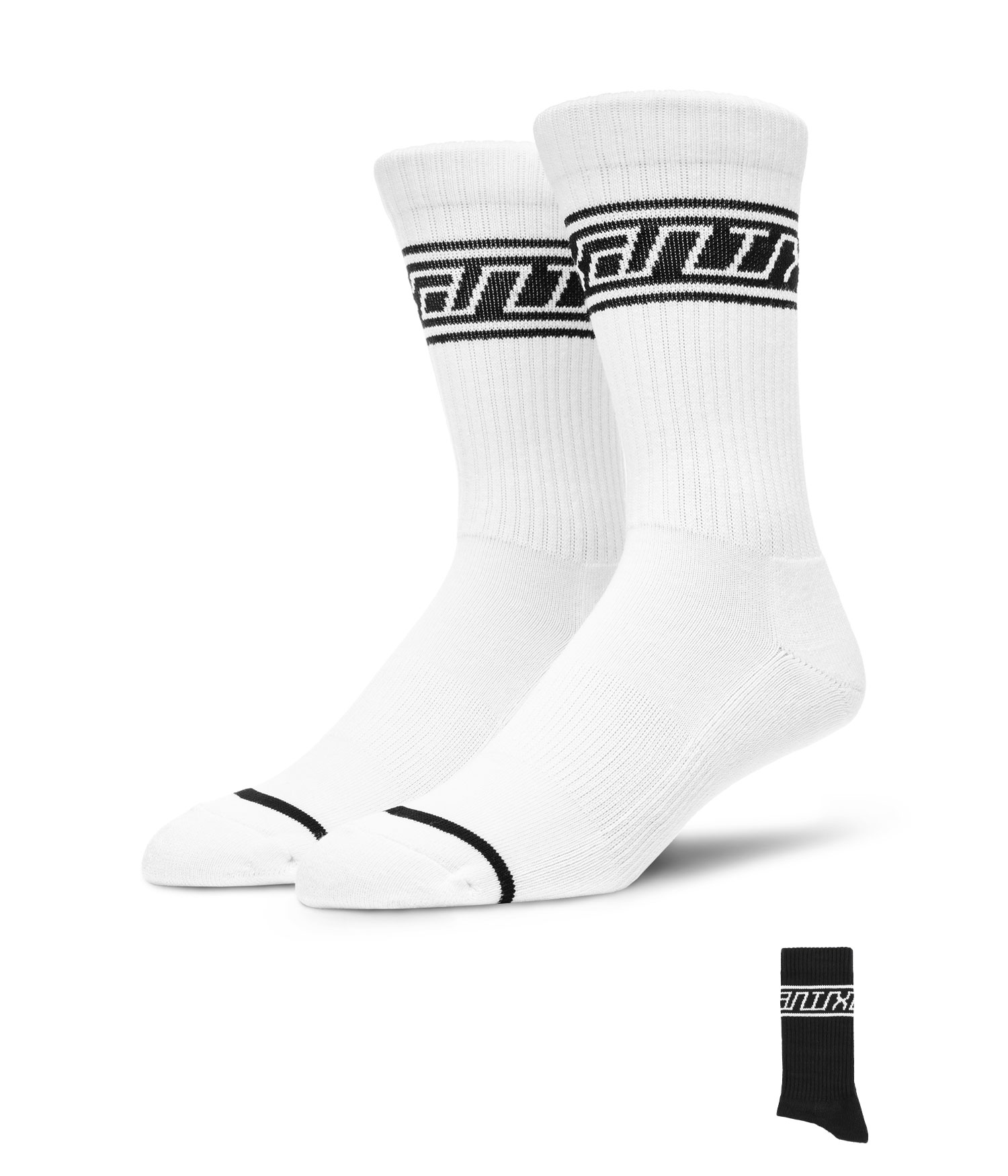Antix Repitat Socken white black