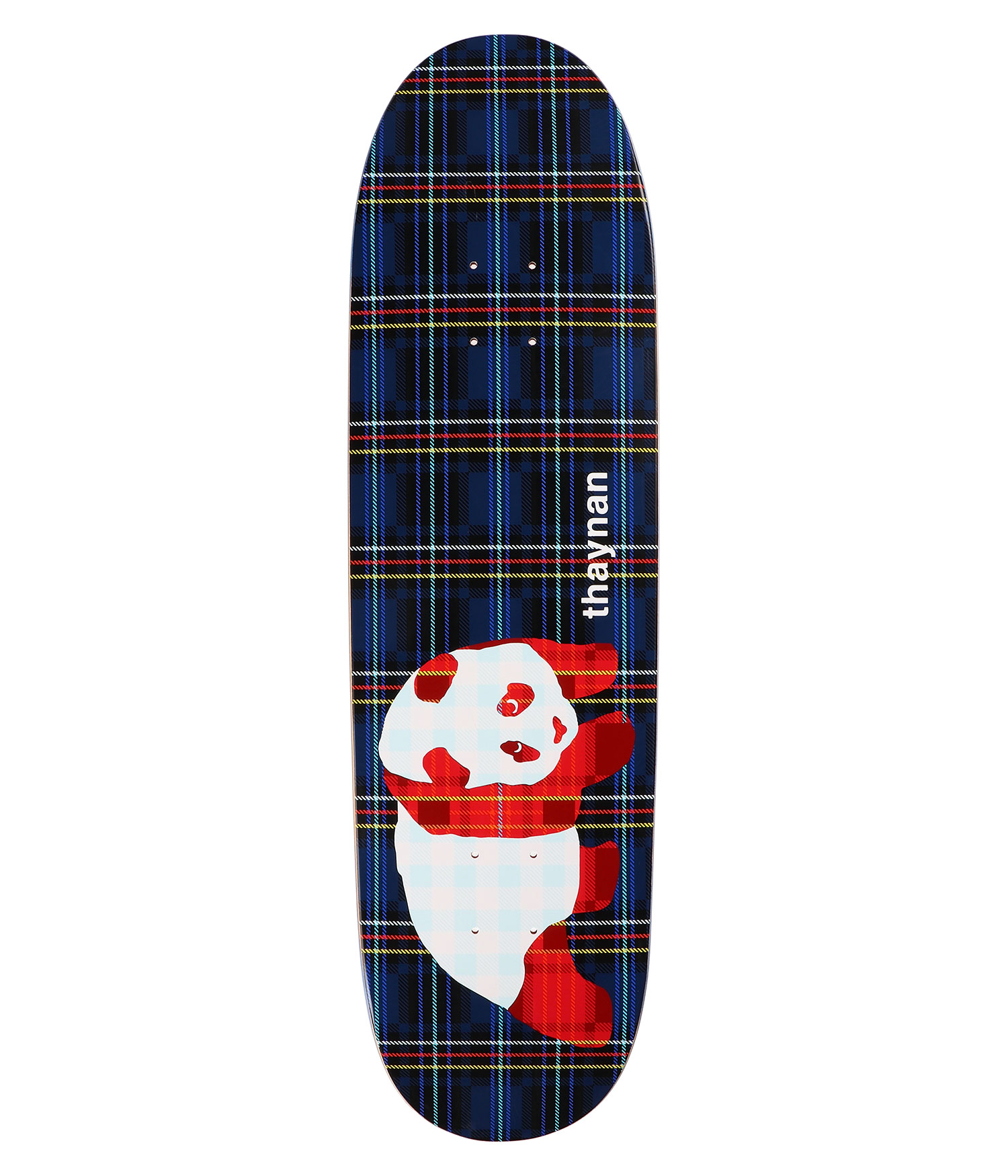 Enjoi Thaynan Plaid Panda Super Sap 8.75" Skateboard Deck multi