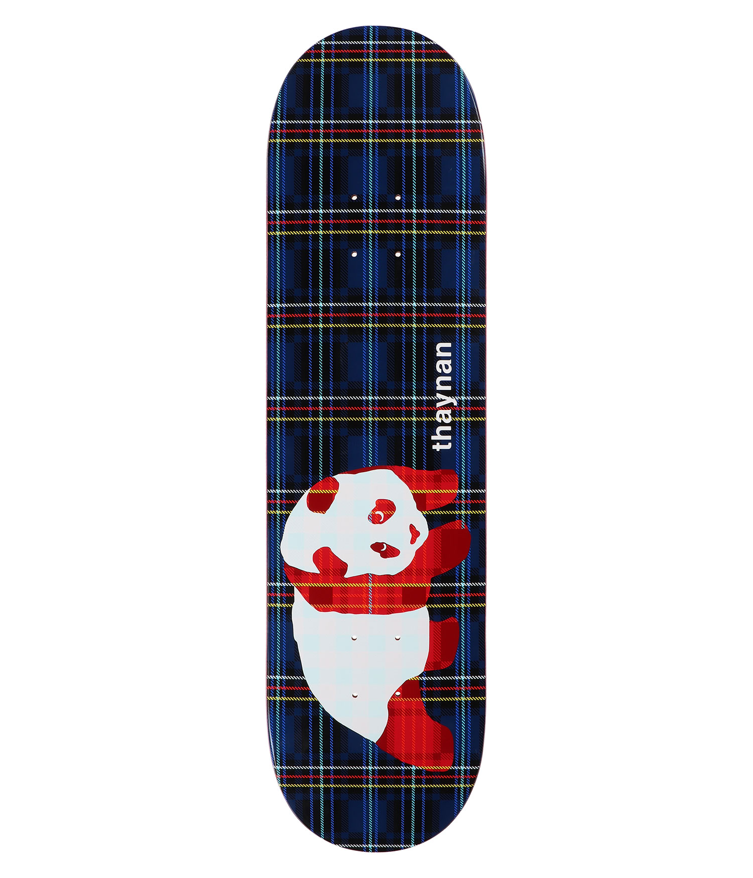 Enjoi Thaynan Plaid Panda Super Sap 8.25" Skateboard Deck multi