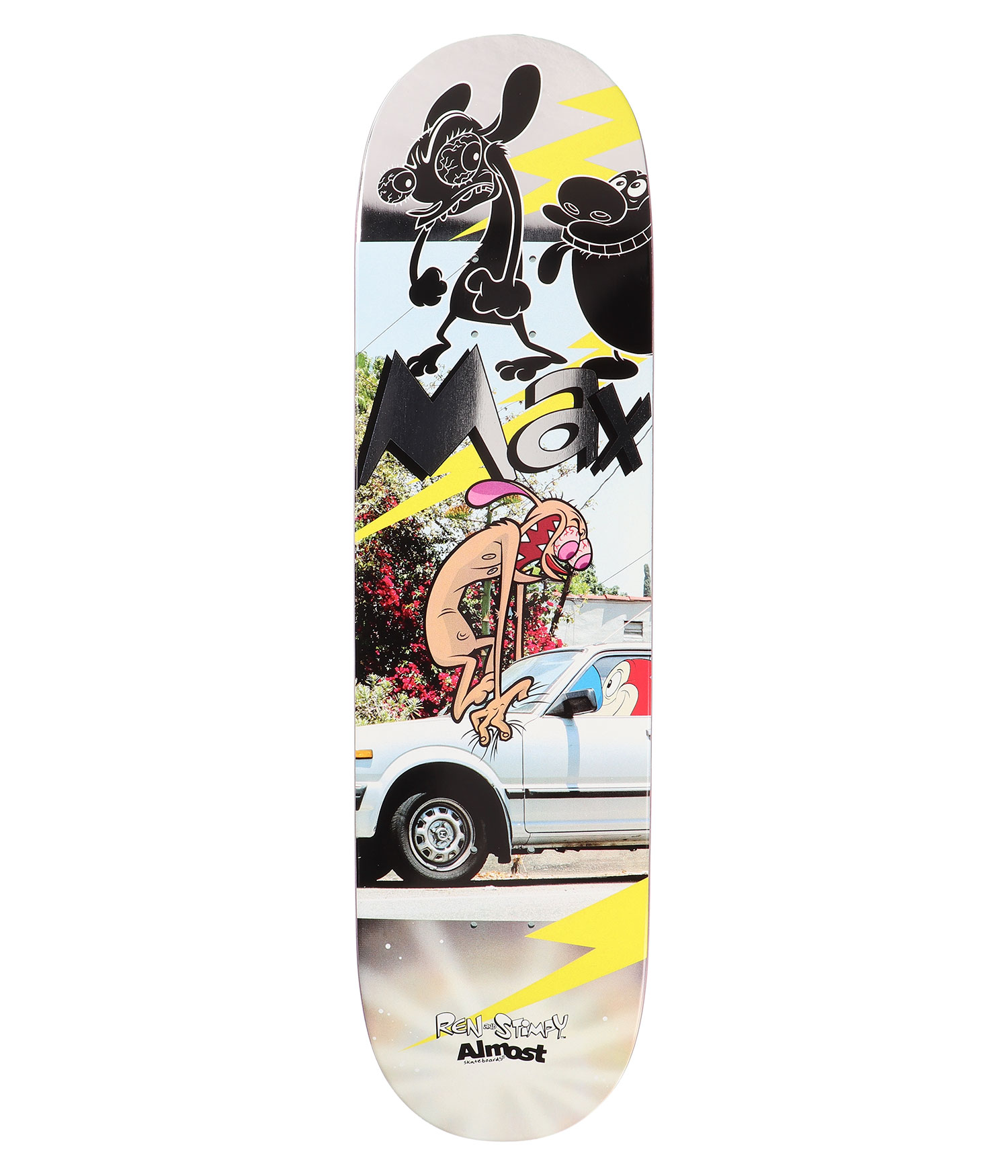 Almost x Ren & Stimpy Geronzi Road Rage 8.5" Skateboard Deck multi