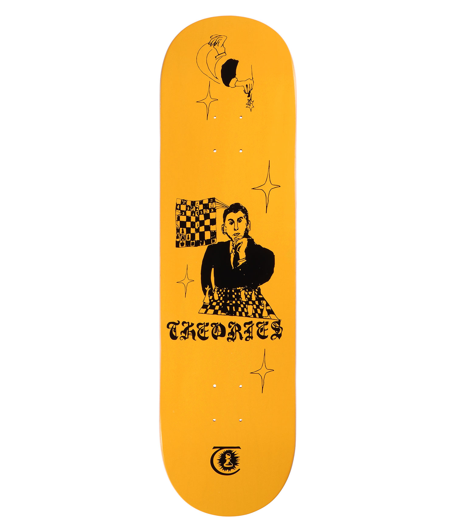 Theories Of Atlantis Final Gambit 8.5" Skateboard Deck yellow